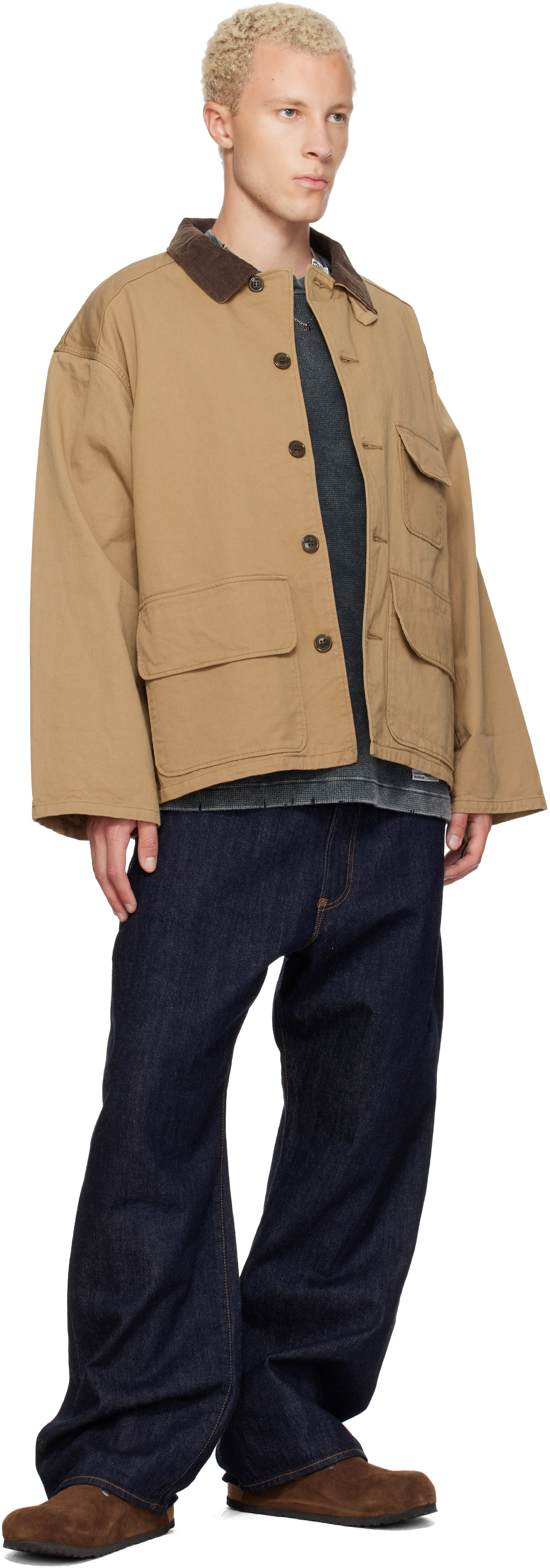 Ordinary Fits - 네이비 119 와이드 데님 진
