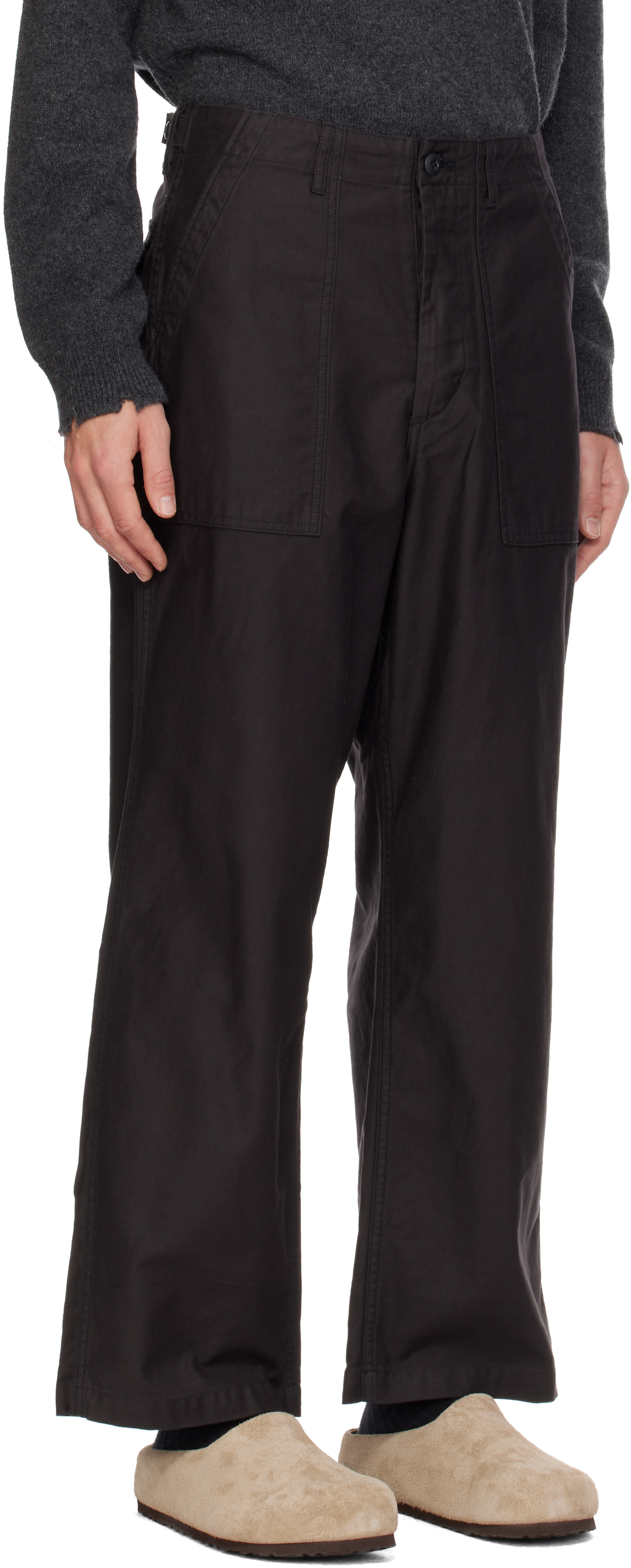 Ordinary Fits - Pantalon bourgeron rétro noir