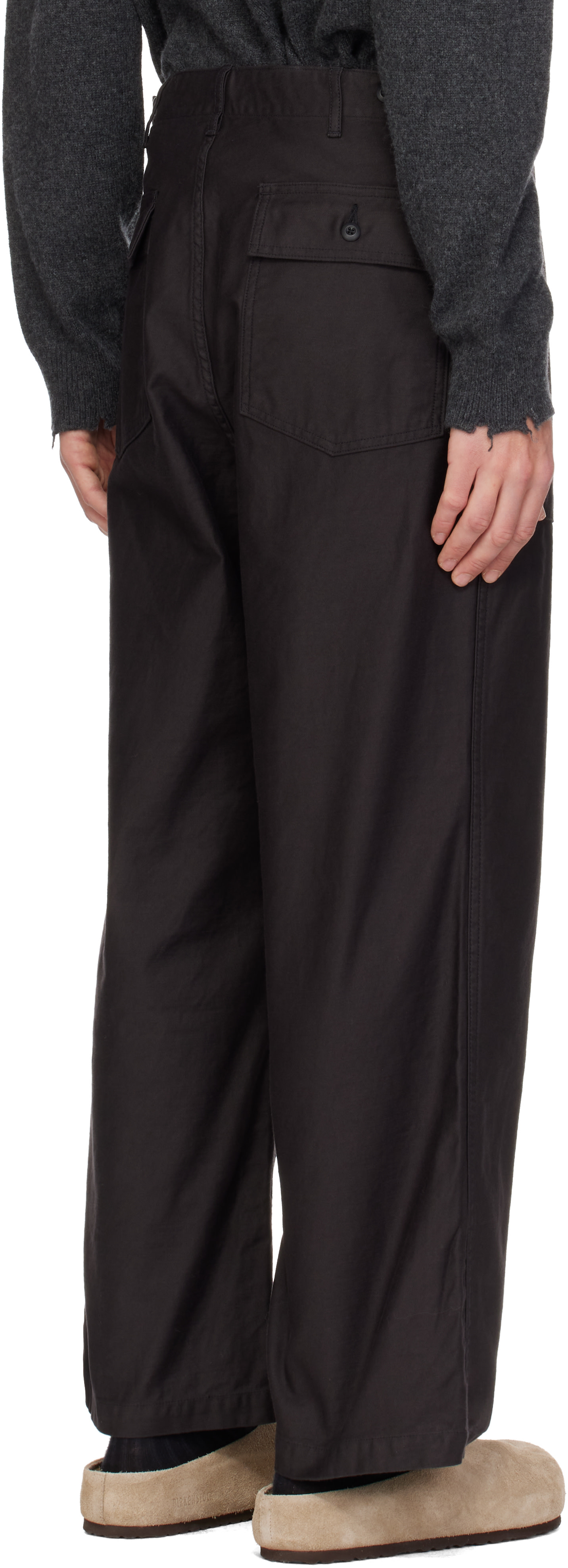 Ordinary Fits - Pantalon bourgeron rétro noir