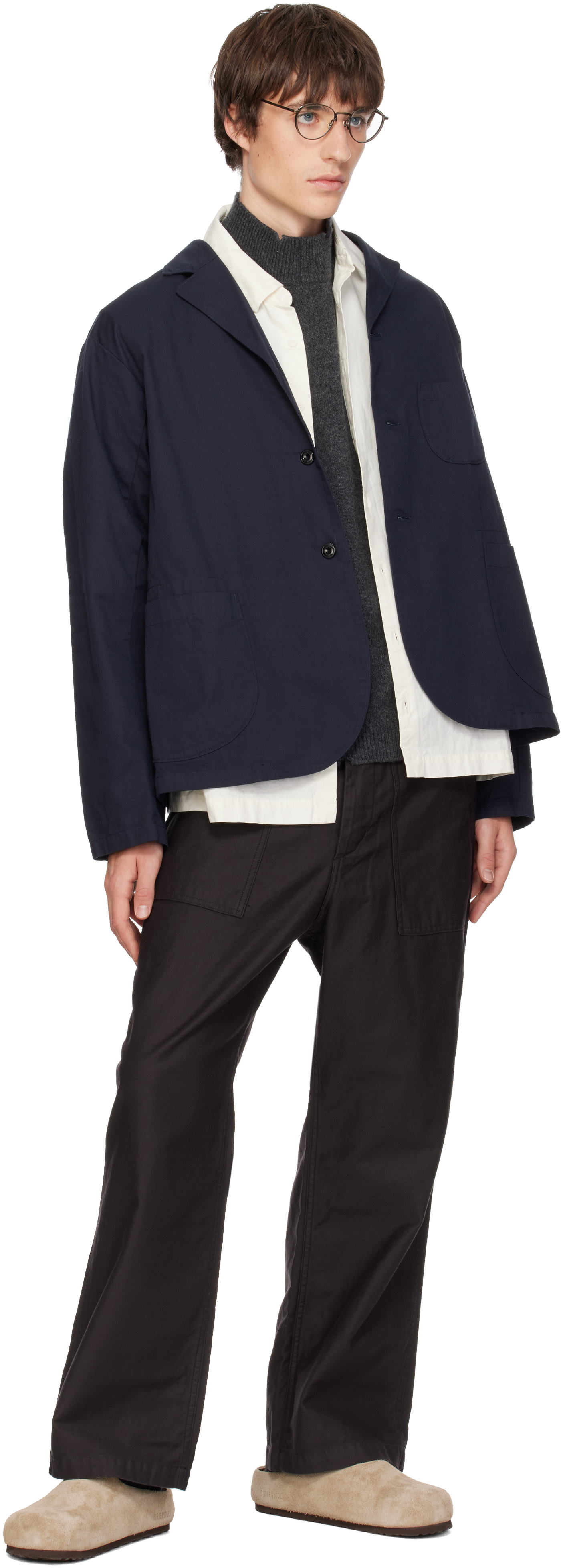 Ordinary Fits - Pantalon bourgeron rétro noir