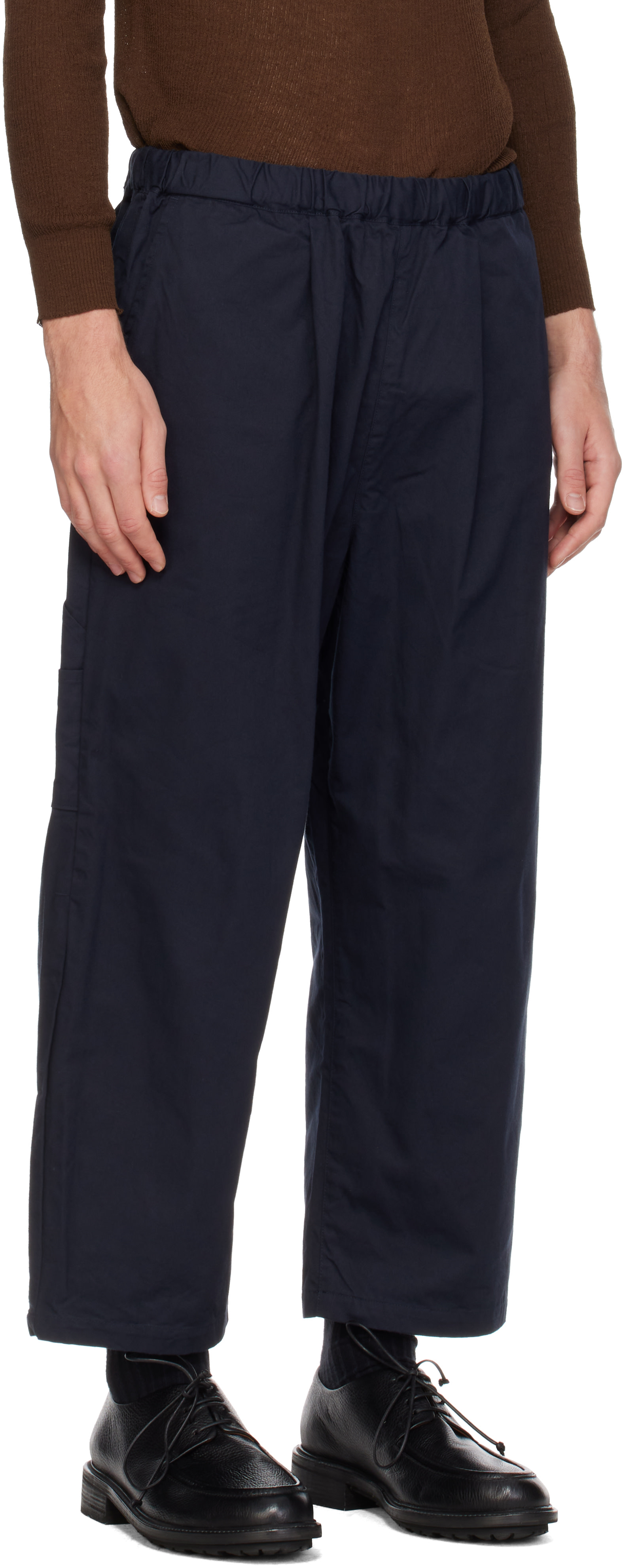 Ordinary Fits - Navy Chino Painter Easy Trousers