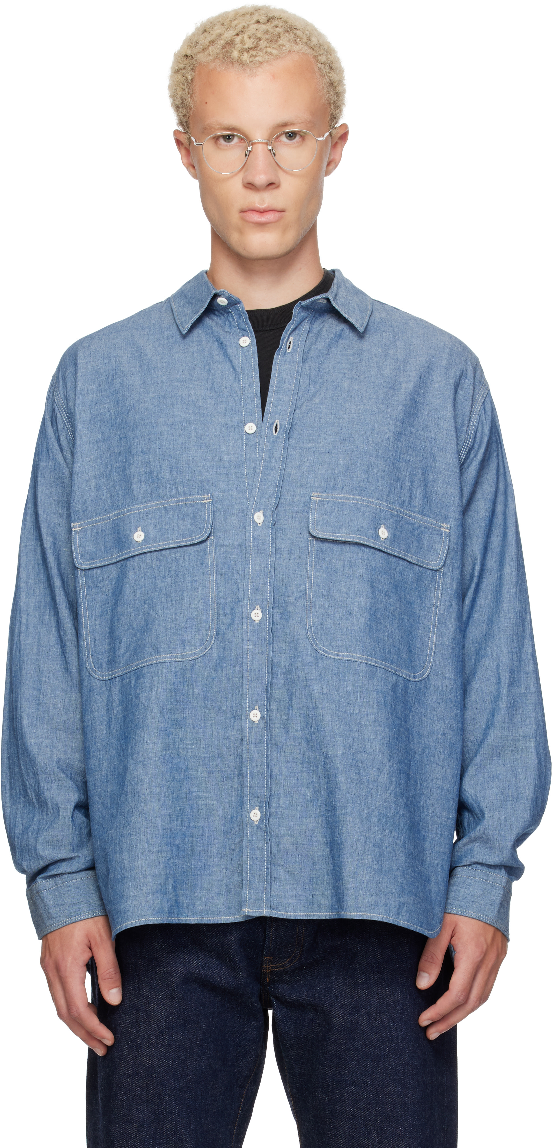 Ordinary Fits - Blue Basic Work Shirt