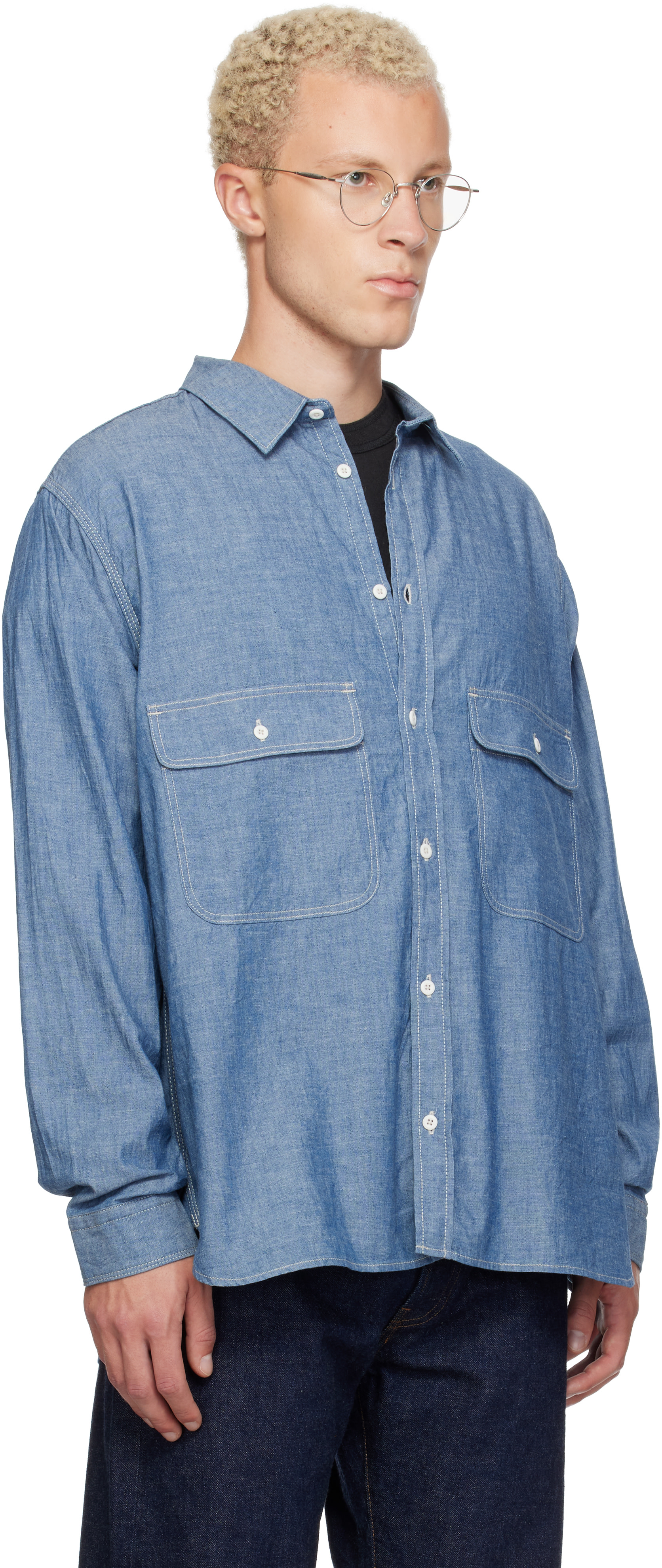 Ordinary Fits - Blue Basic Work Shirt