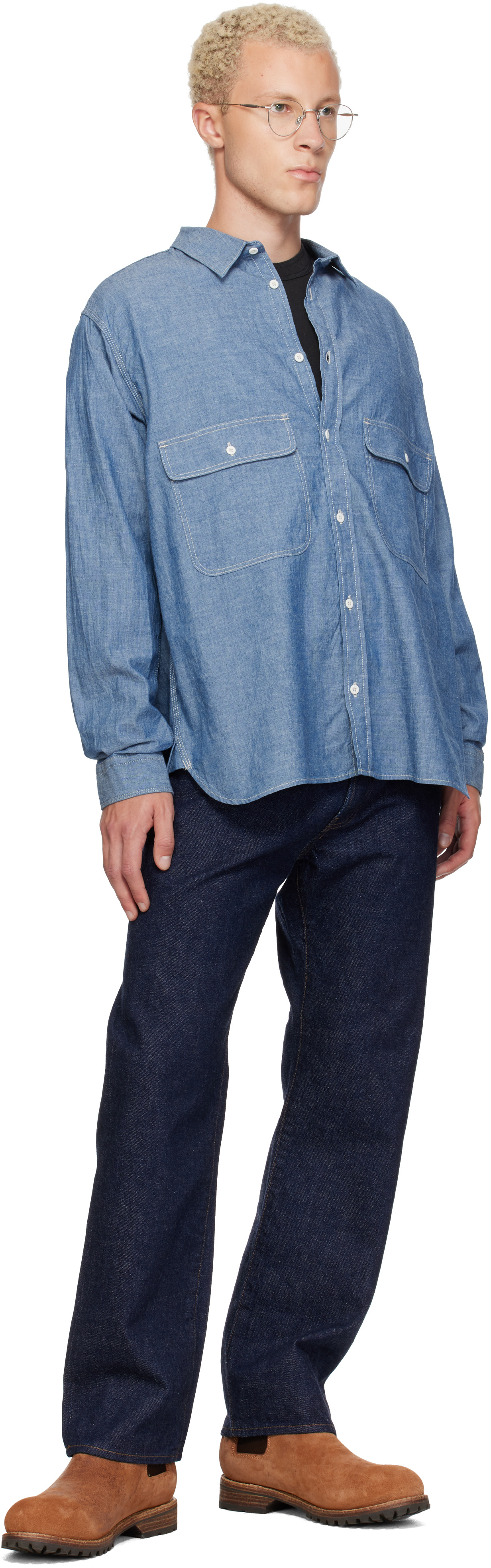 Ordinary Fits - Blue Basic Work Shirt