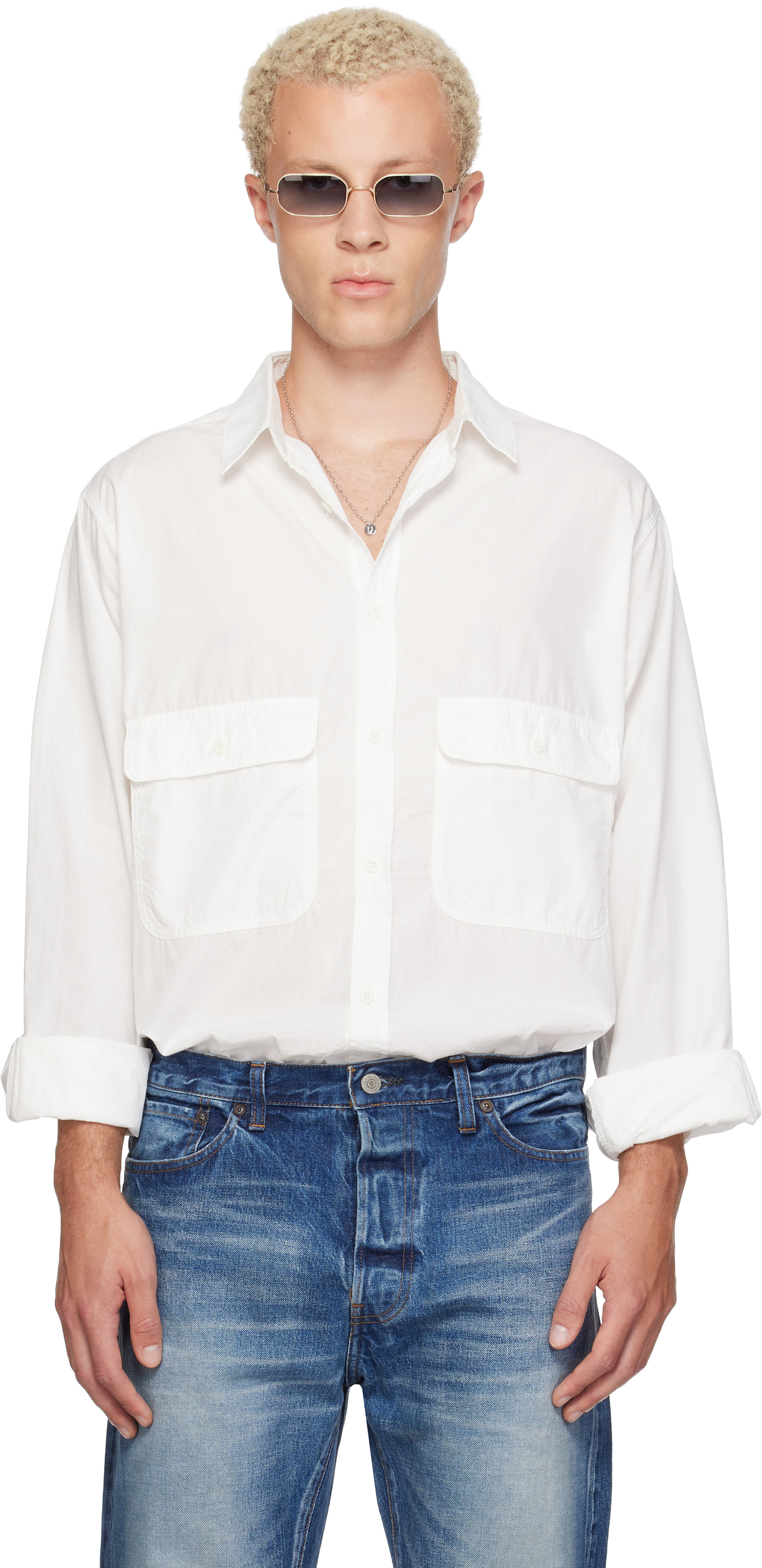Ordinary Fits - White Basic Work Shirt