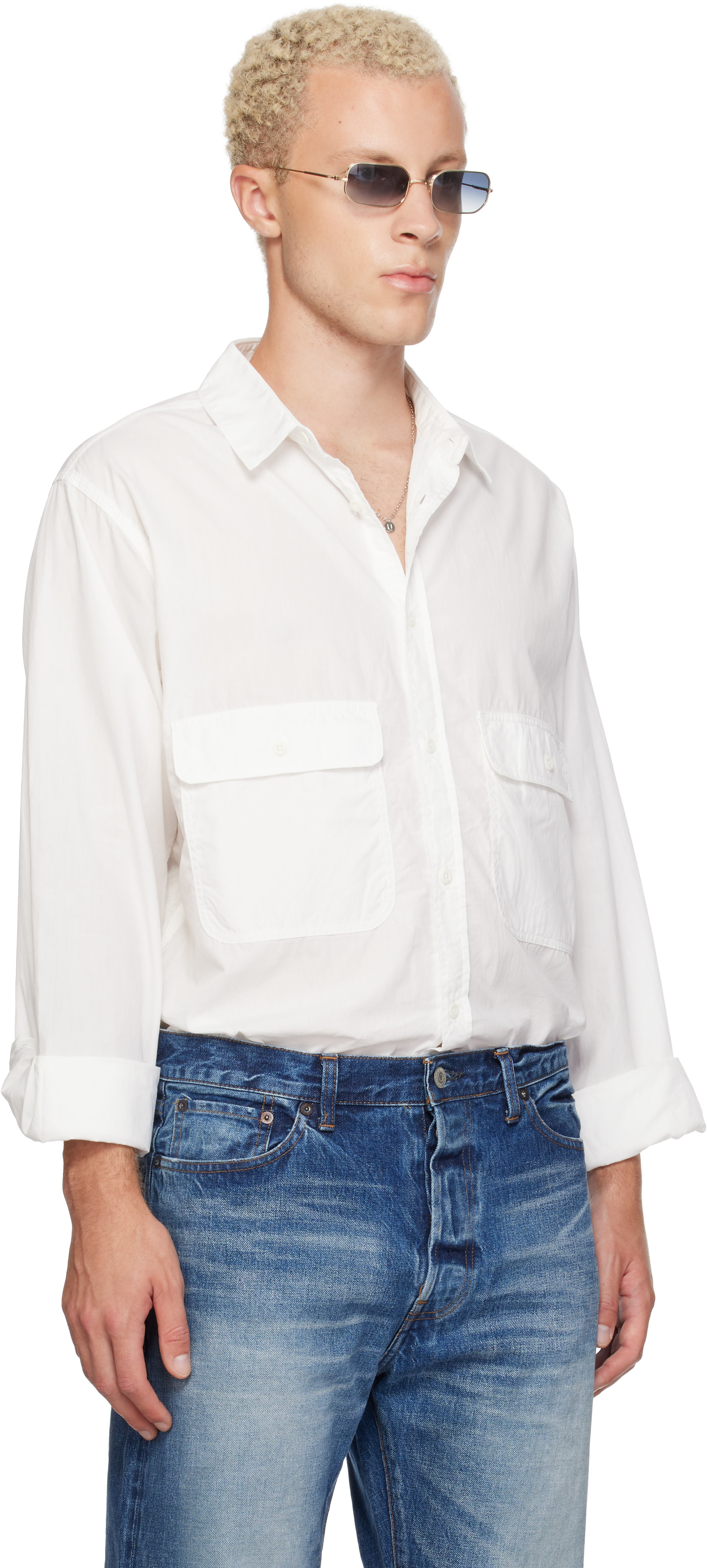 Ordinary Fits - White Basic Work Shirt