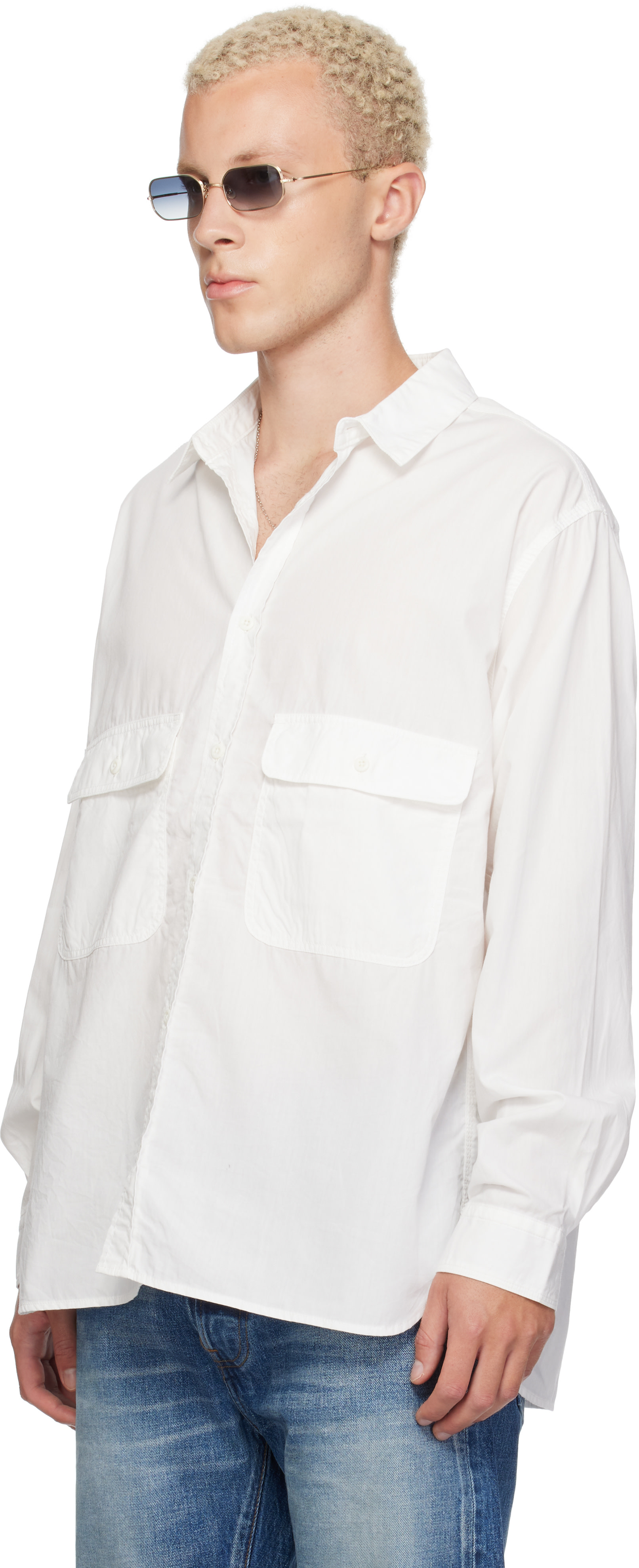 Ordinary Fits - White Basic Work Shirt