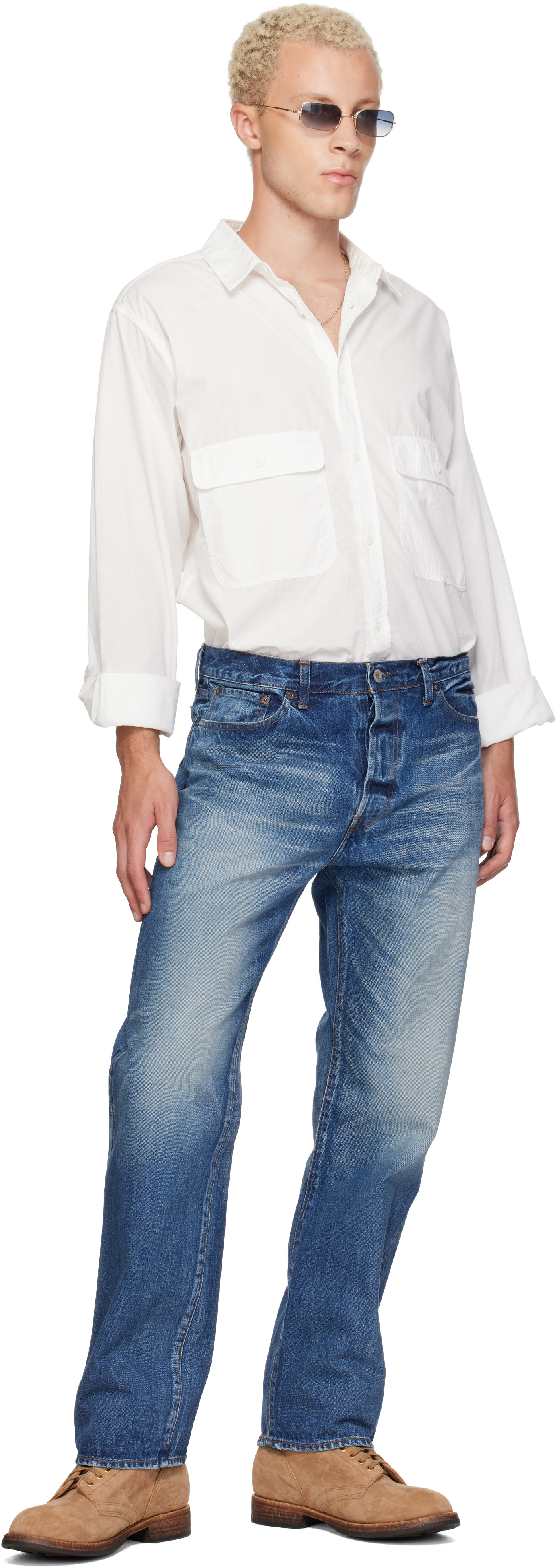 Ordinary Fits - White Basic Work Shirt