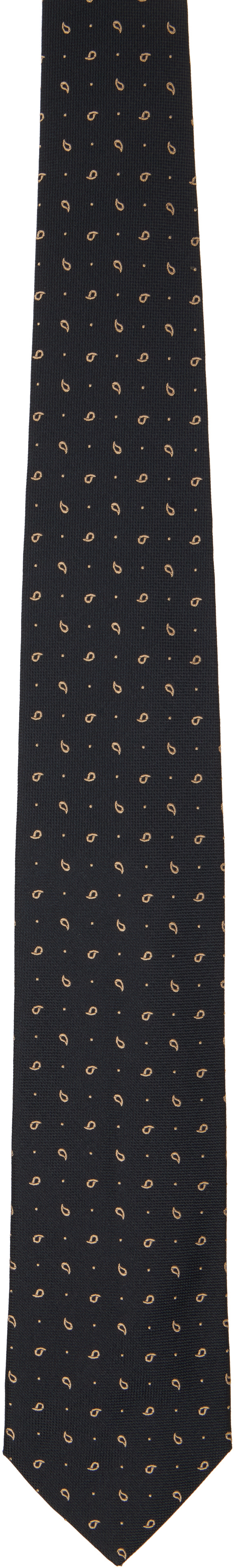 Sunflower - Black Silk Tie