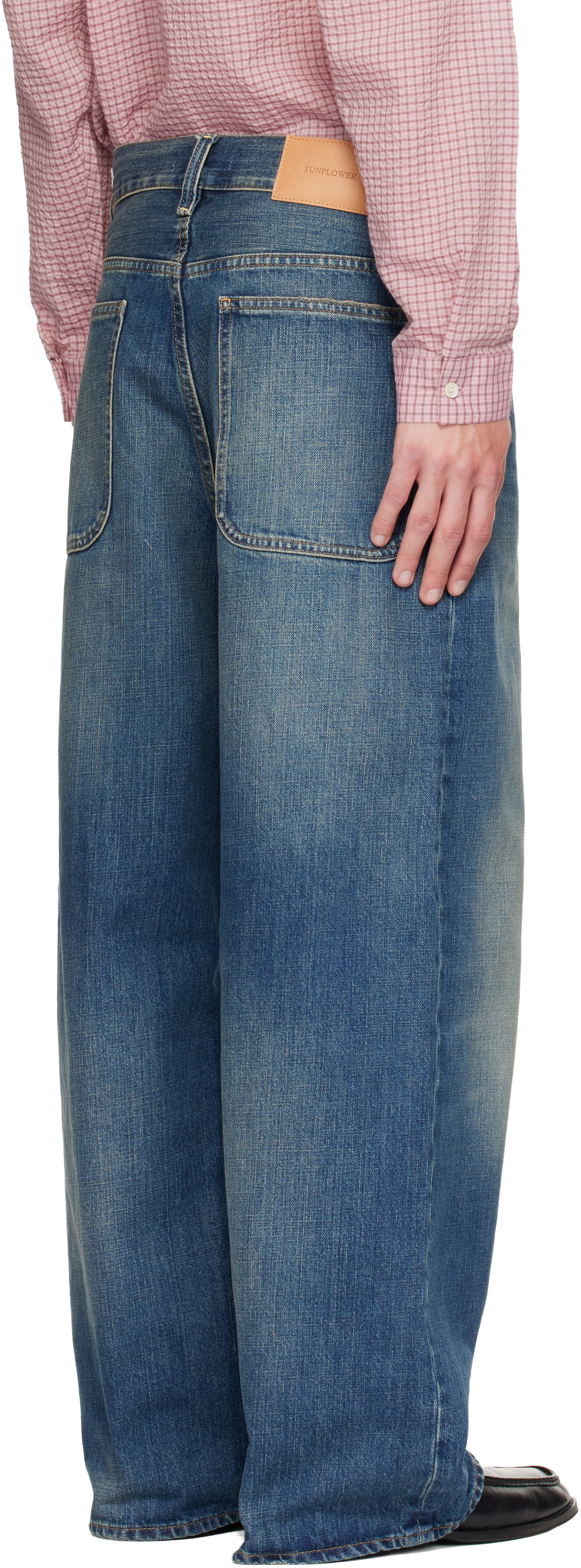 Sunflower - Blue Super Wide Jeans