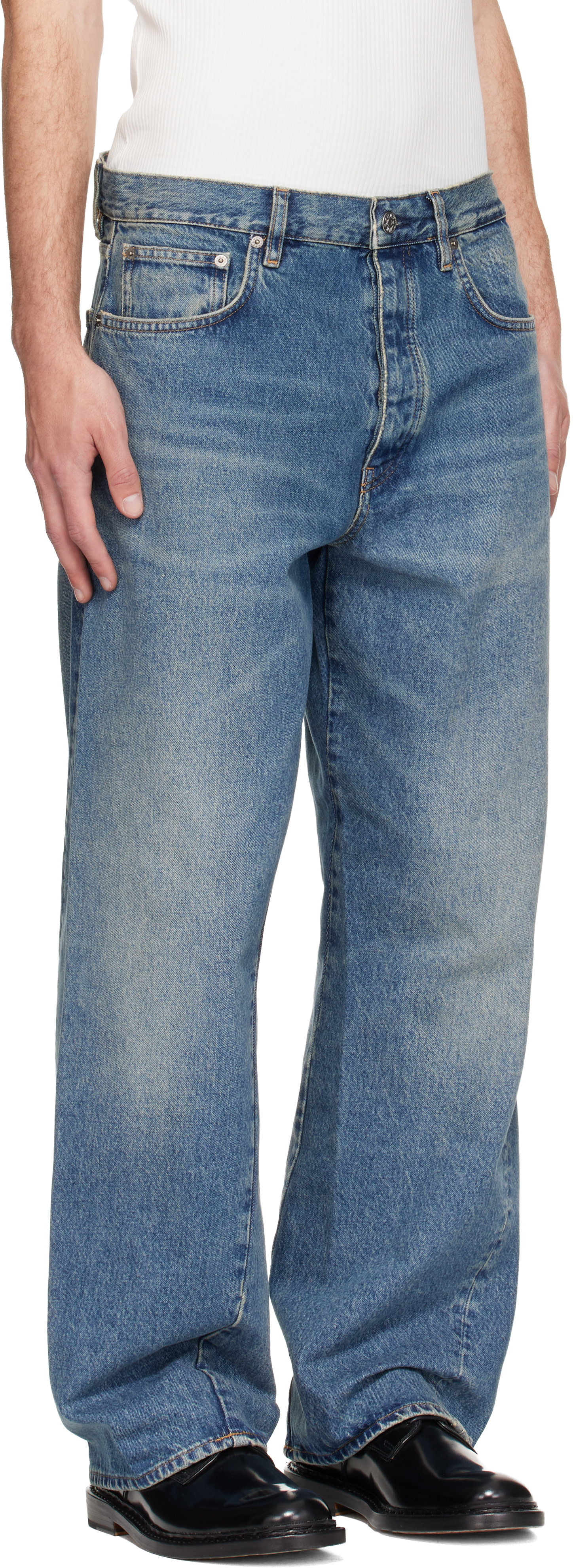 Sunflower - ブルー Twist ワイドレッグジーンズ