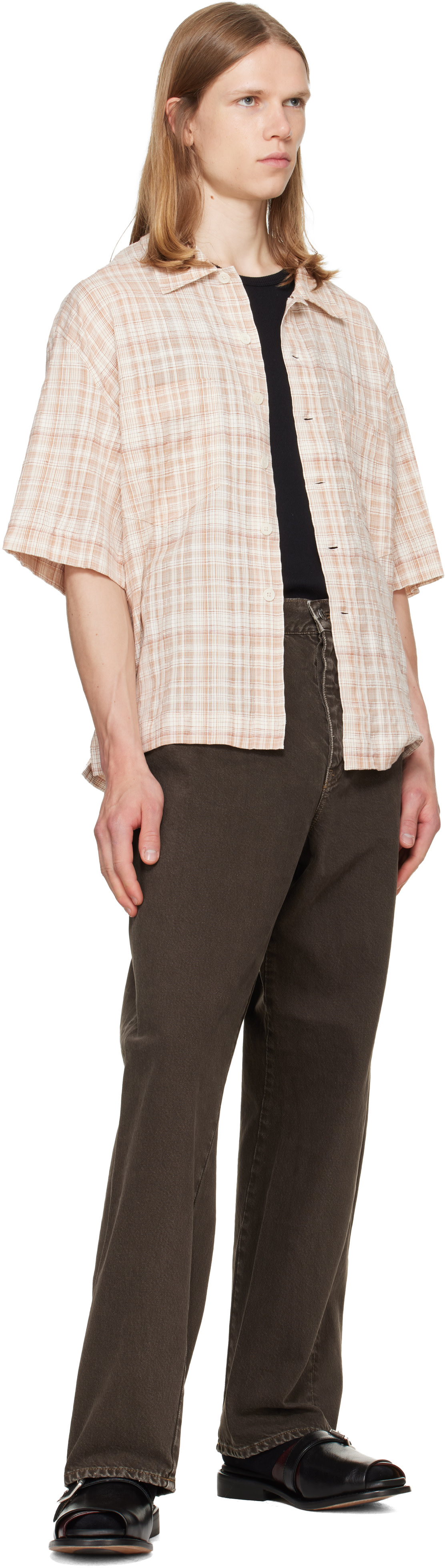 Sunflower - Brown Wide Twist Jeans