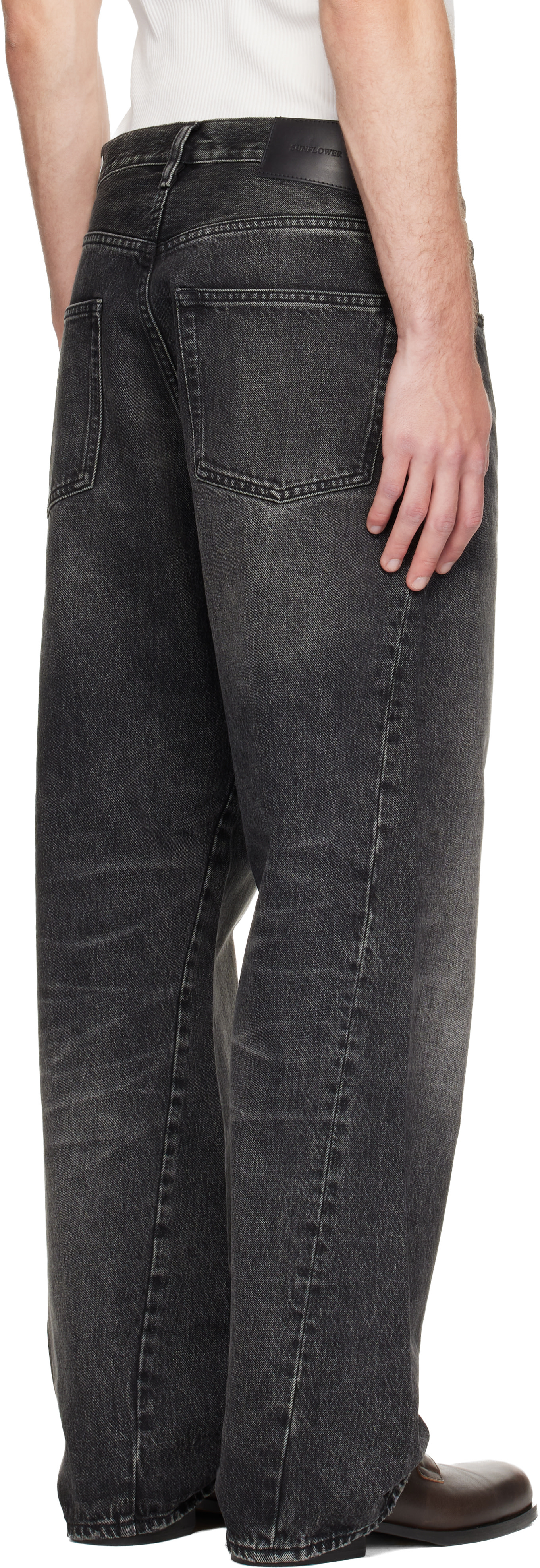 Sunflower - Black Wide Twist Jeans