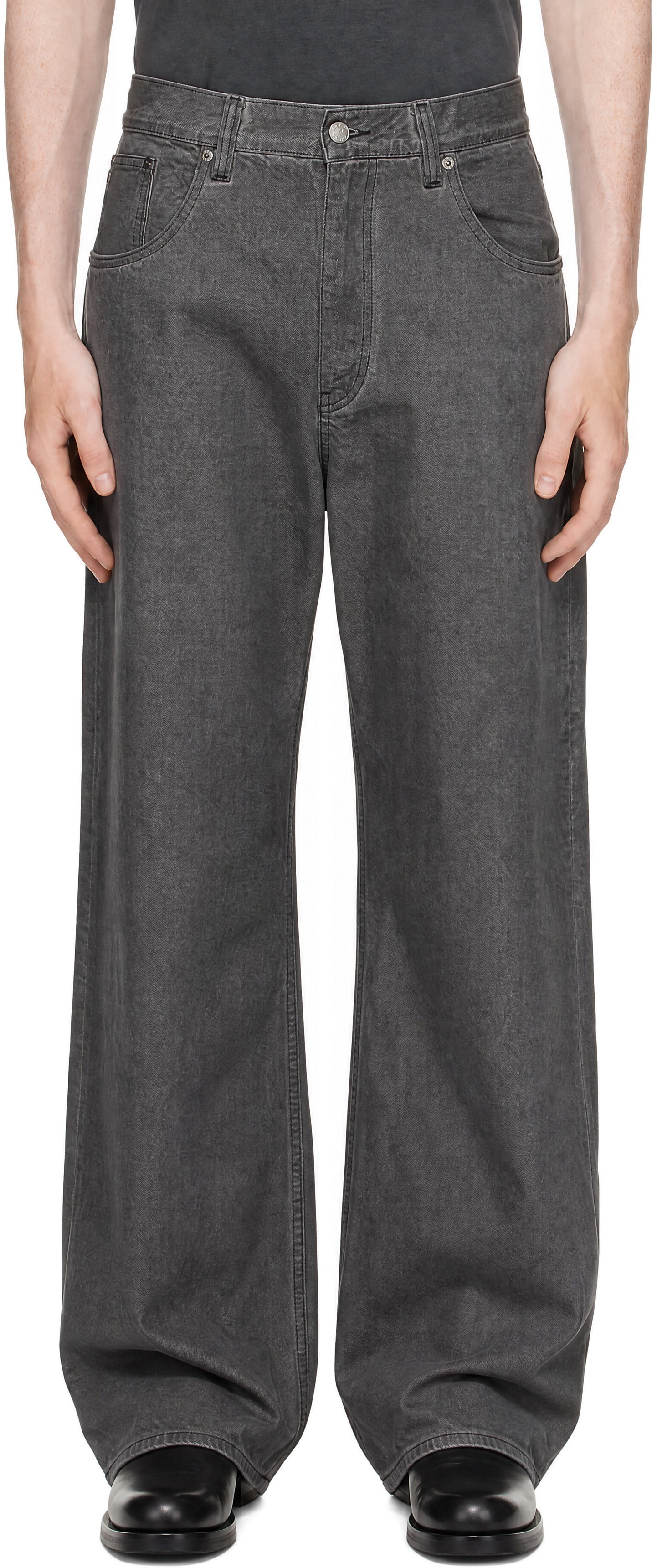 Sunflower - Gray Super Wide Jeans