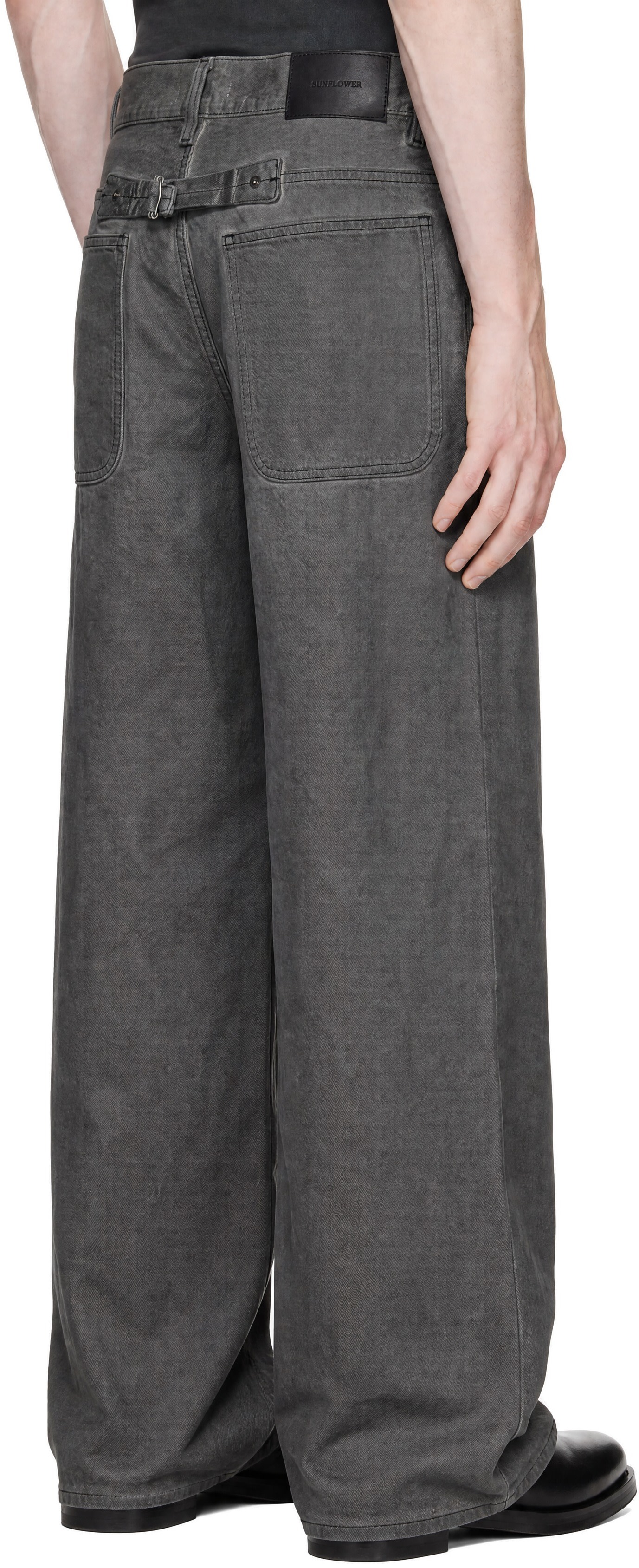 Sunflower - Gray Super Wide Jeans