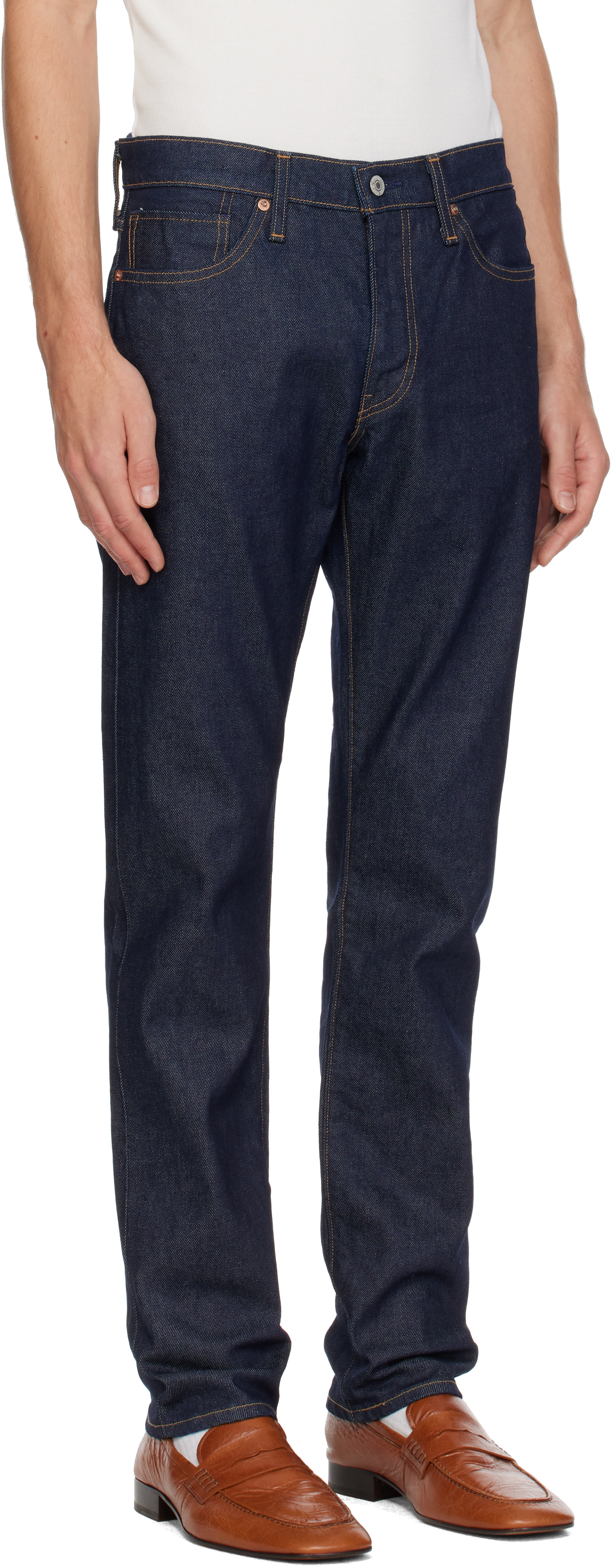 Levi's Blue Tab - Navy 511 Slim Selvedge Jeans