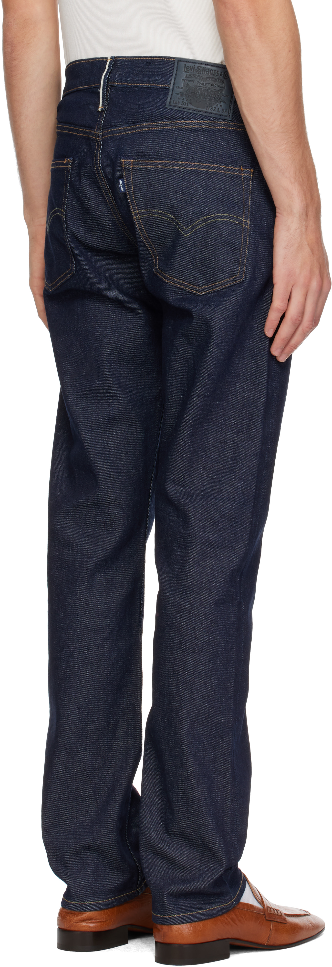 Levi's Blue Tab - Navy 511 Slim Selvedge Jeans