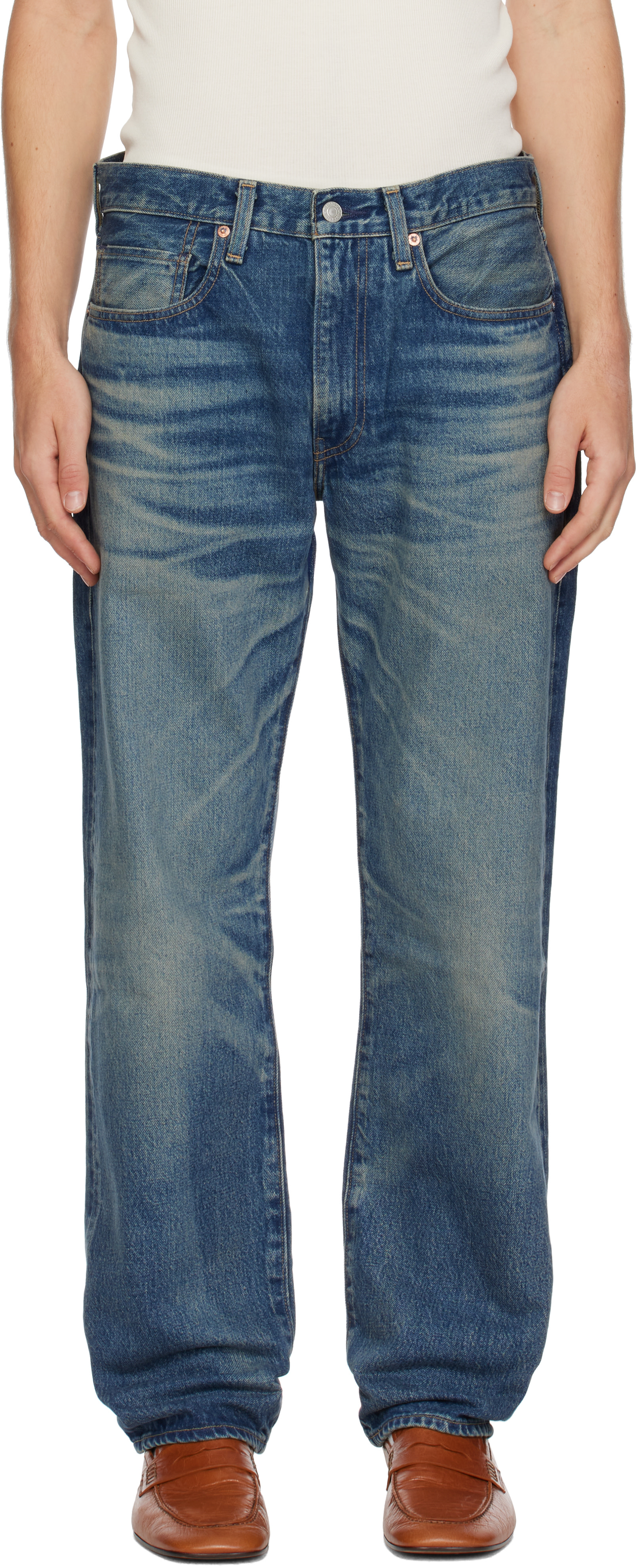 Levi's Blue Tab - Jean décontracté Anchor bleu à lisière