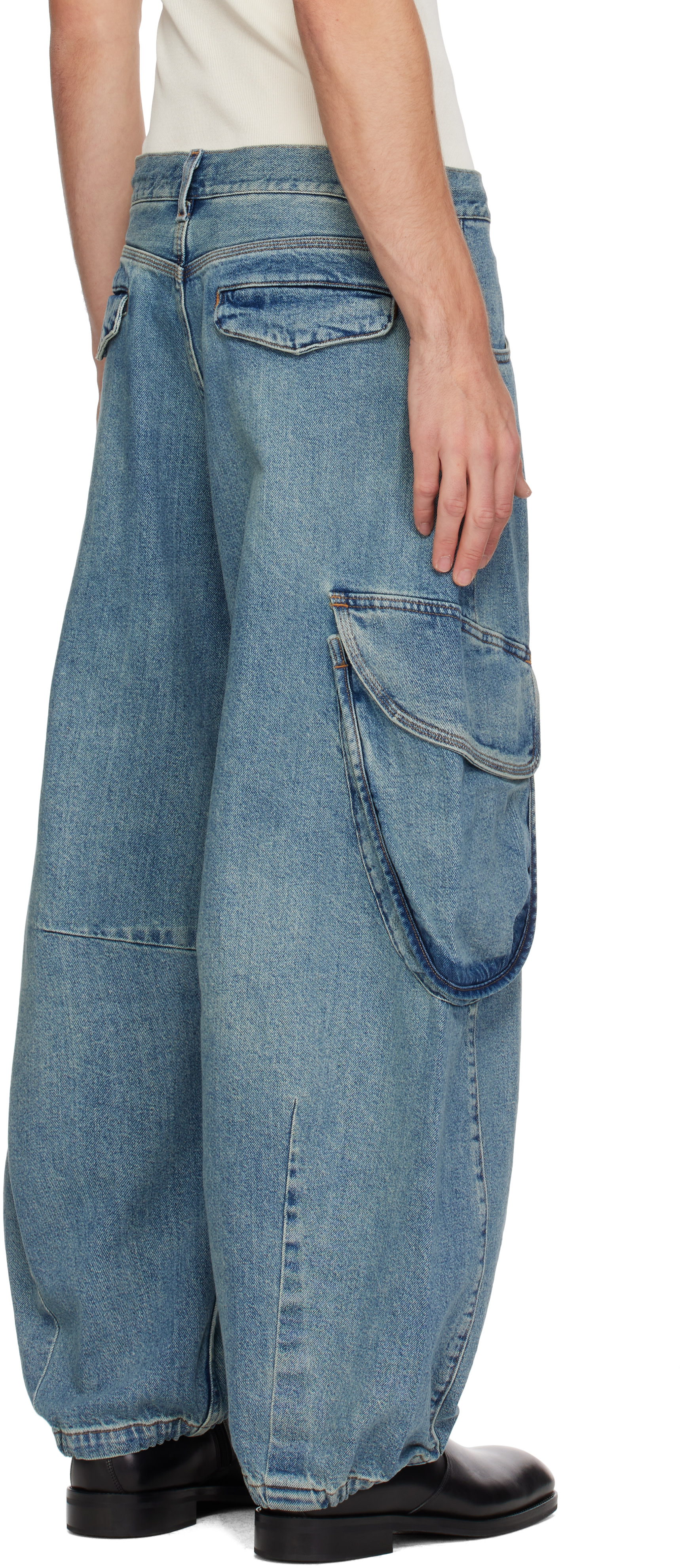 Levi's Blue Tab - Pantalon cargo bleu en denim