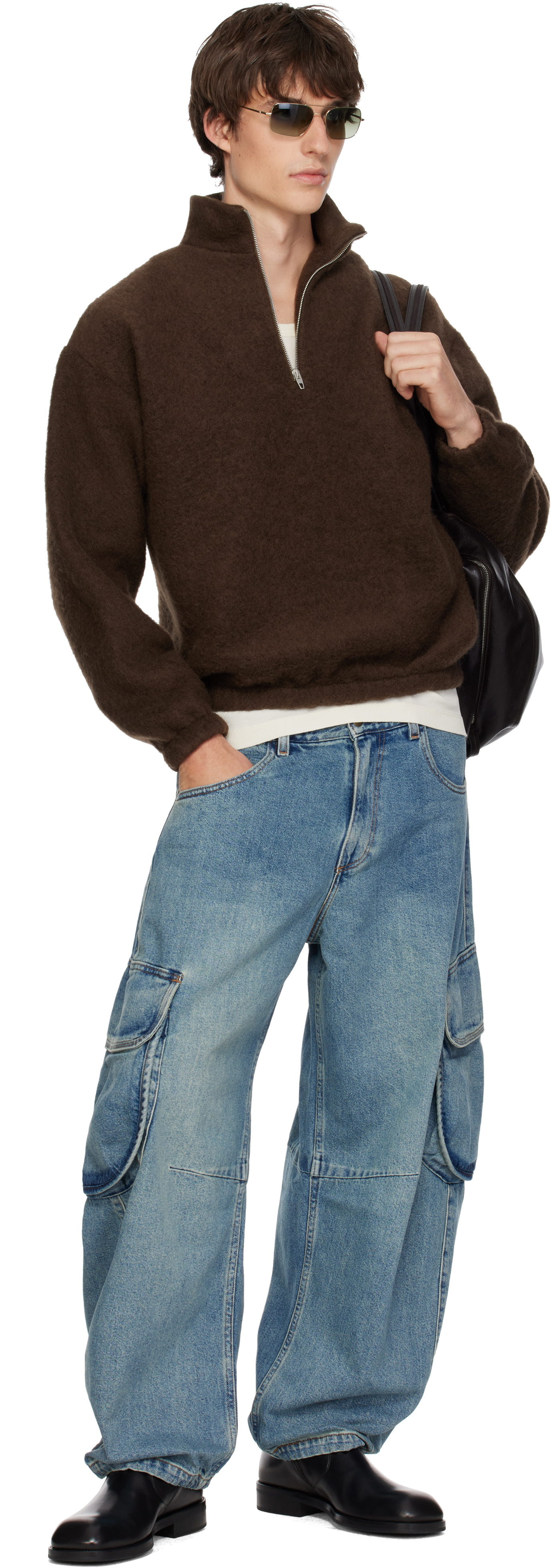 Levi's Blue Tab - Pantalon cargo bleu en denim