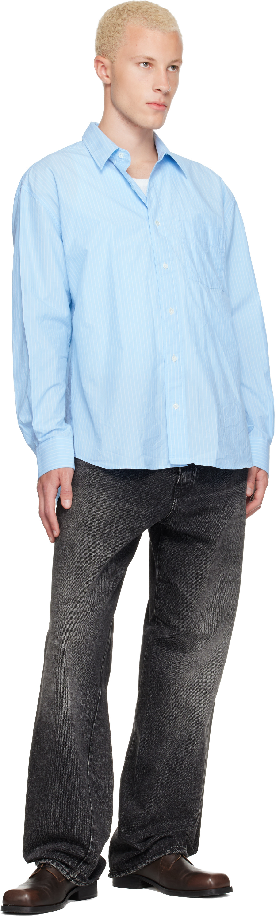 Sunflower - Chemise New Base bleue
