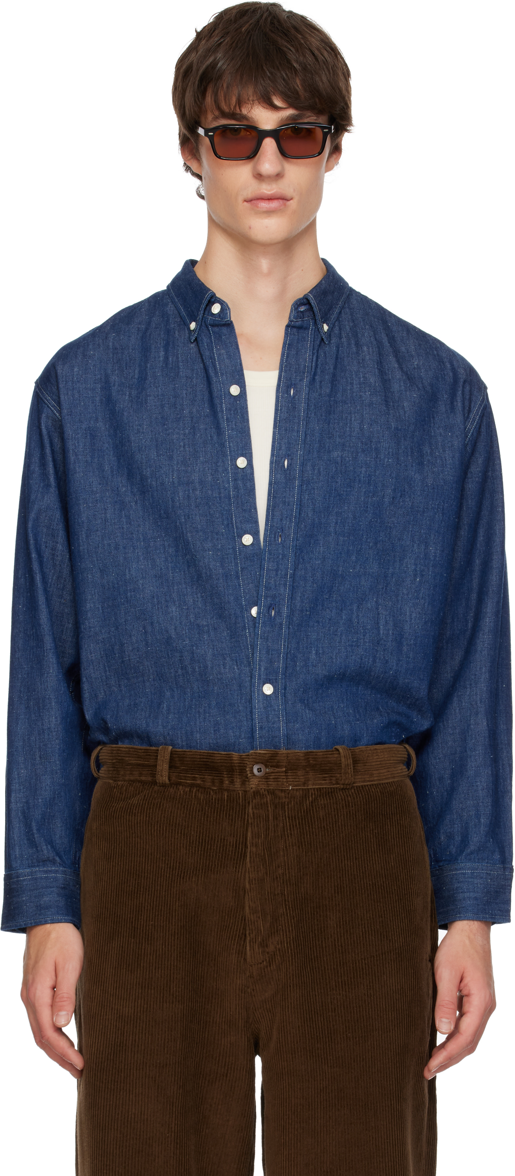Levi's Blue Tab - Blue Relaxed Denim Button-Down Shirt