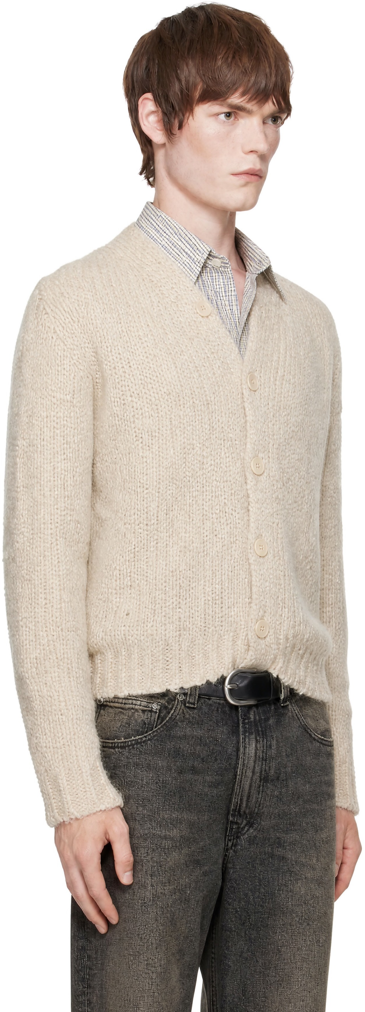 Sunflower - Cardigan John blanc cassé