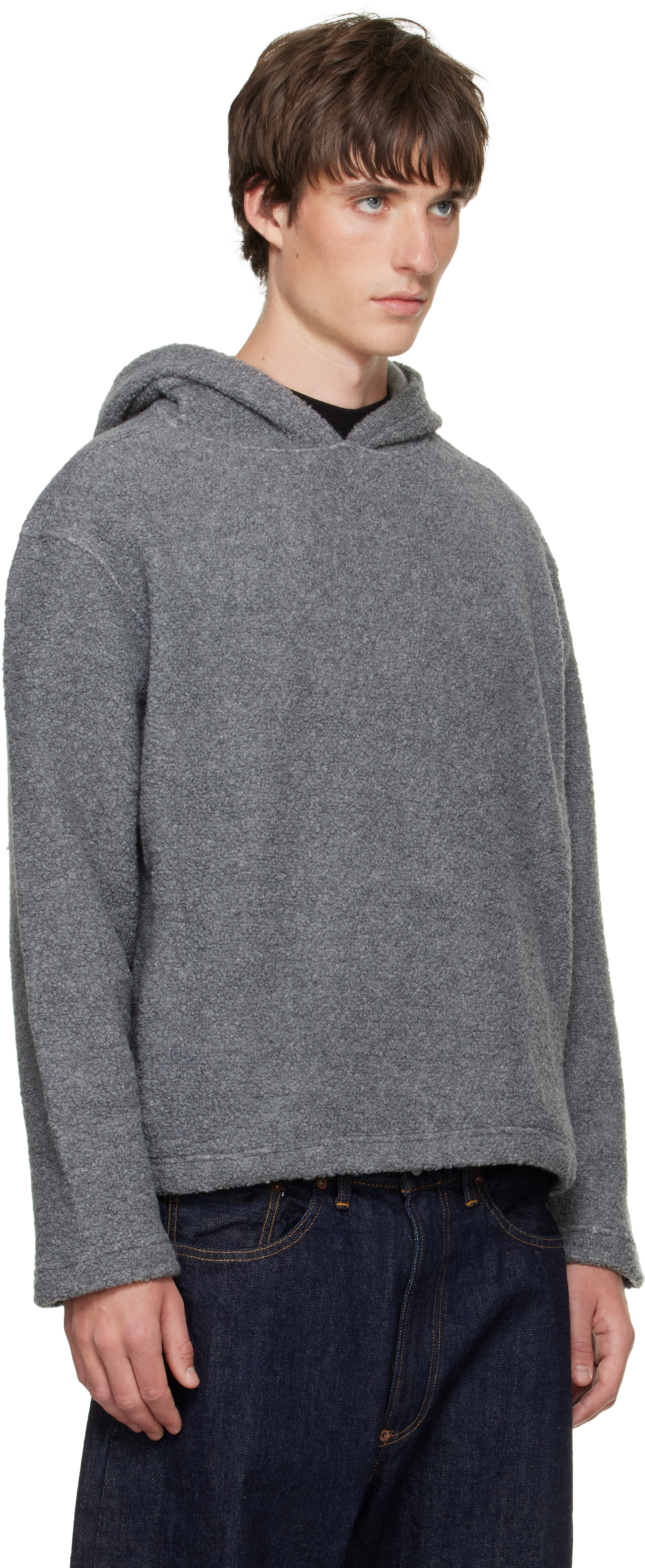 Sunflower - Pull à capuche gris en laine