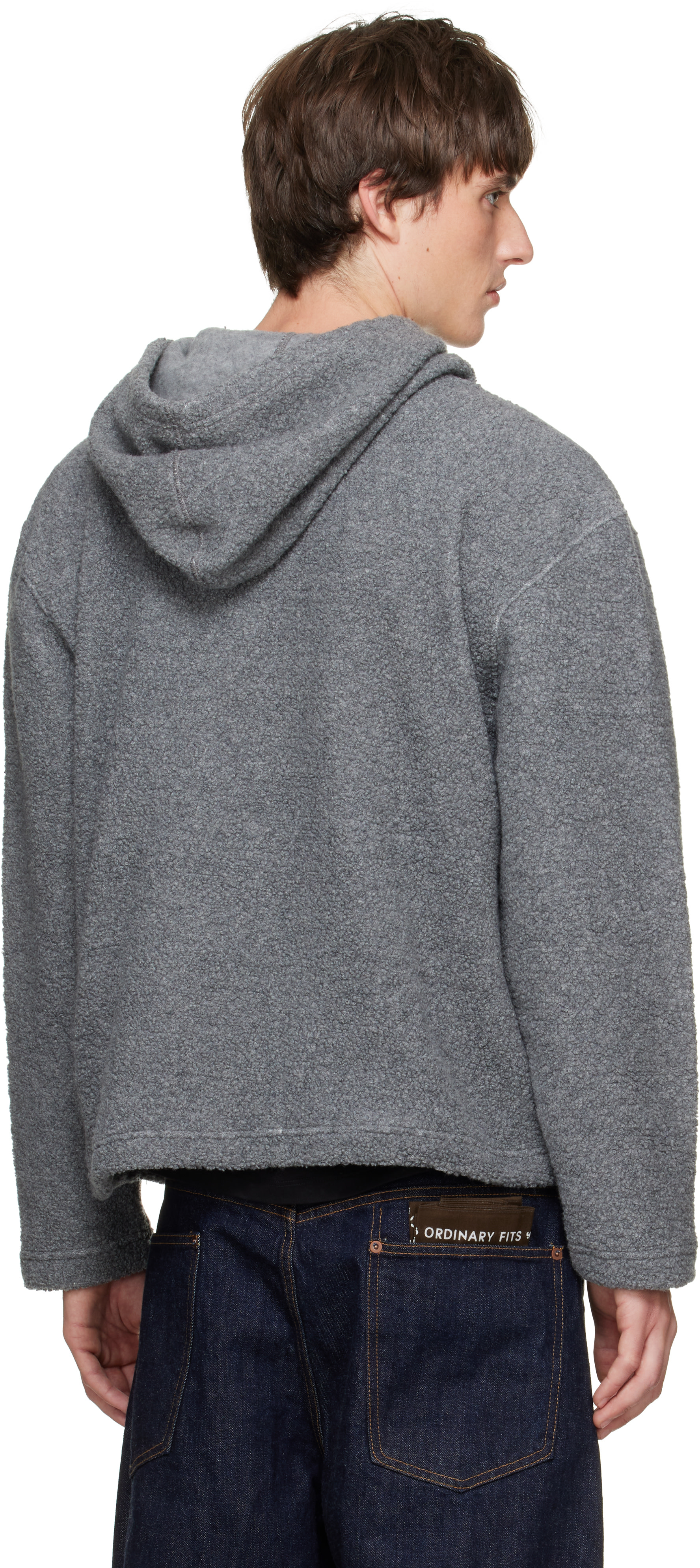 Sunflower - Pull à capuche gris en laine