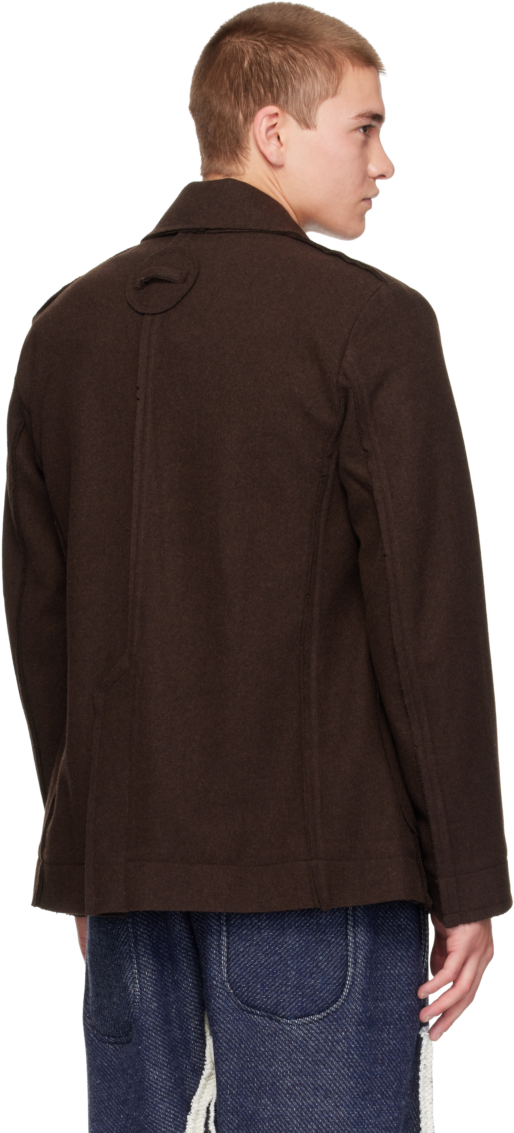 Edward Cuming - Brown Raw Soft Blazer