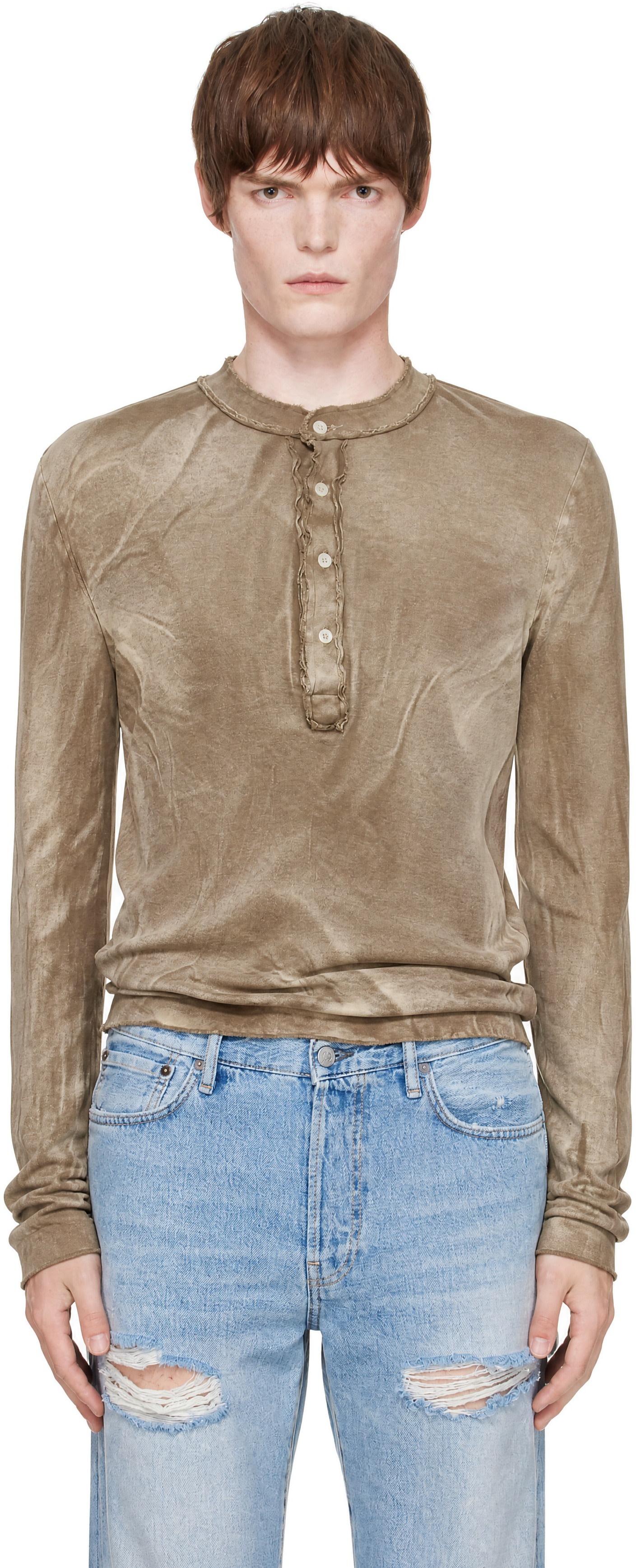 Edward Cuming - Brown Stacked Henley