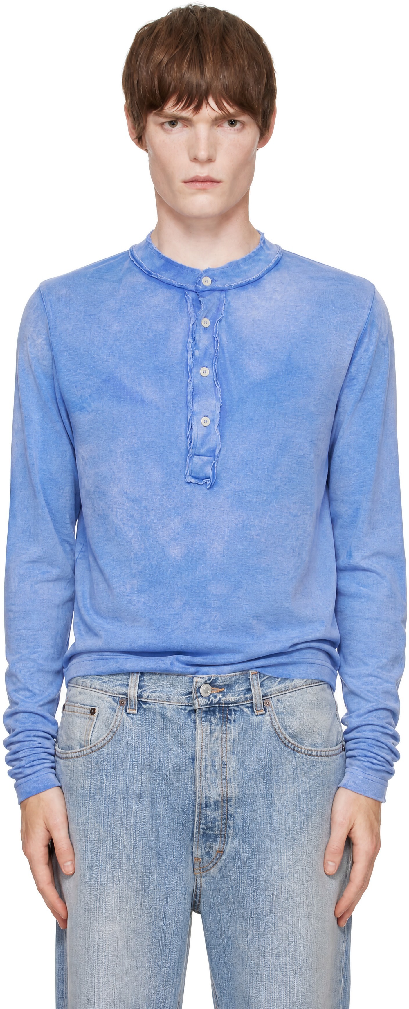 Edward Cuming - Blue Stacked Henley