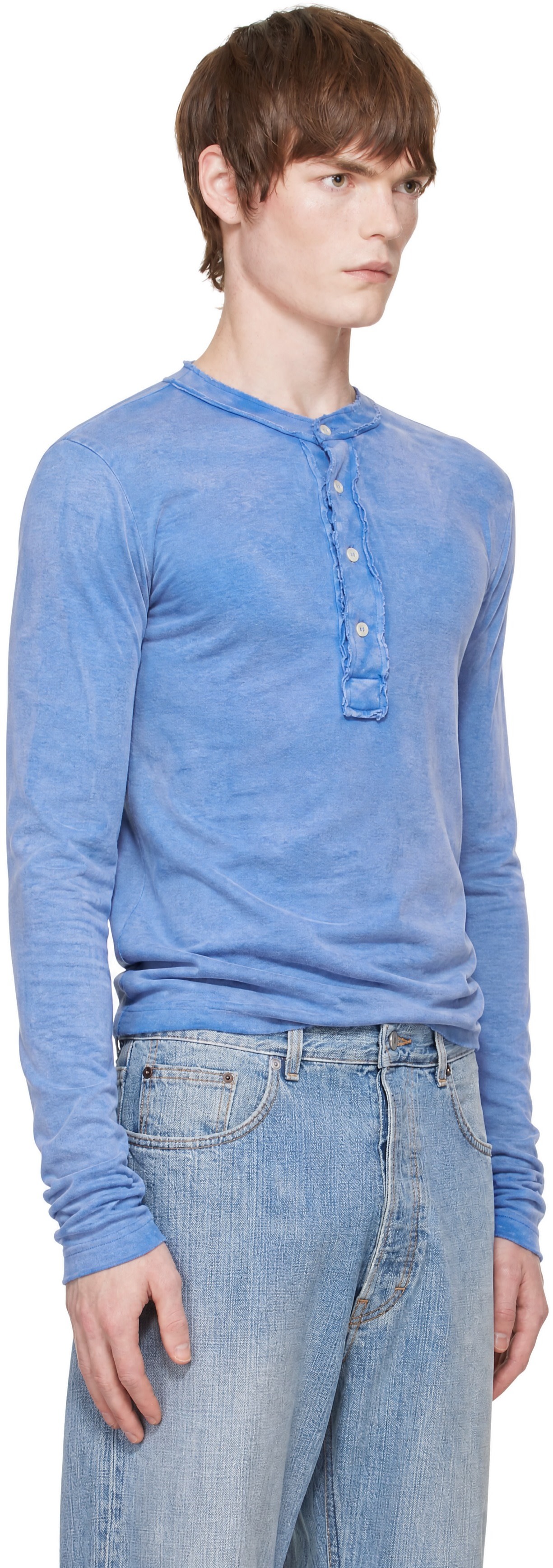 Edward Cuming - Blue Stacked Henley