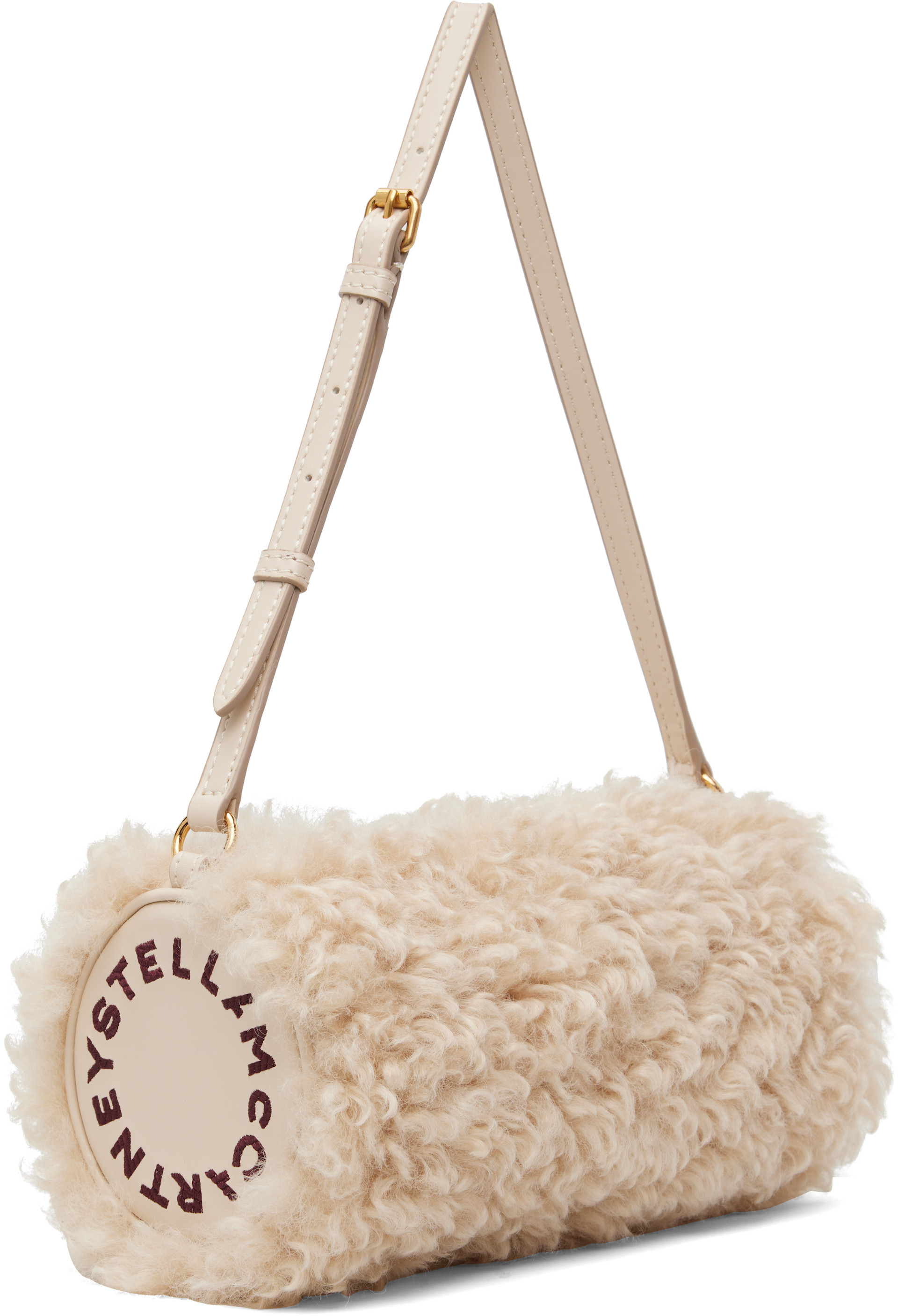 Stella McCartney - Pochette beige à logo