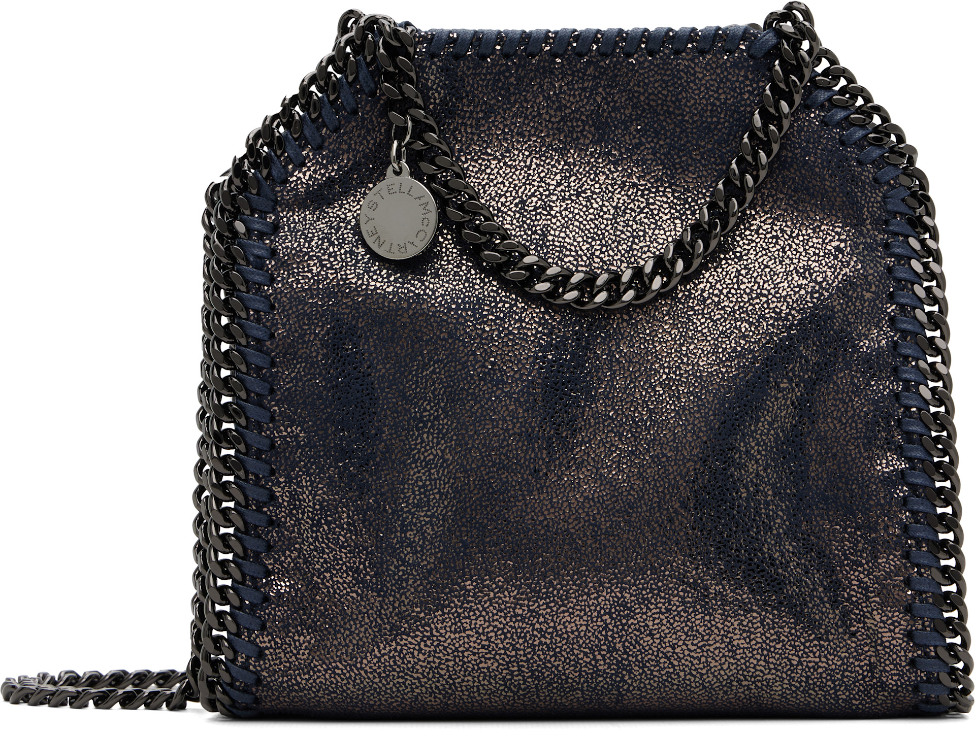 Stella McCartney: Navy Falabella Mini Bag | SSENSE
