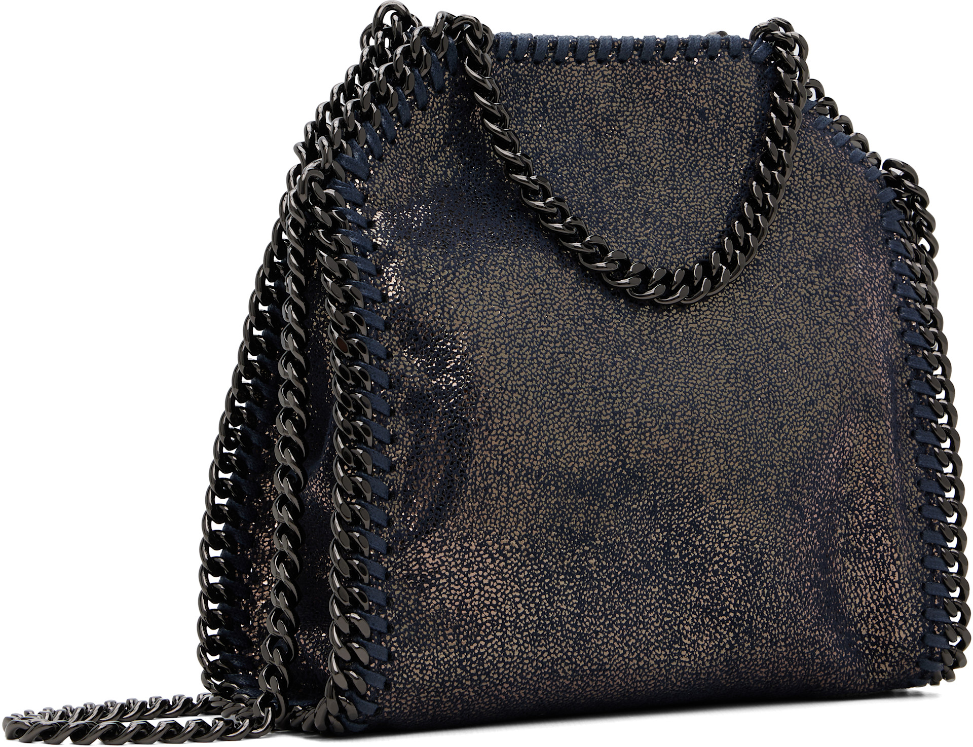 Stella McCartney: Navy Falabella Mini Bag | SSENSE