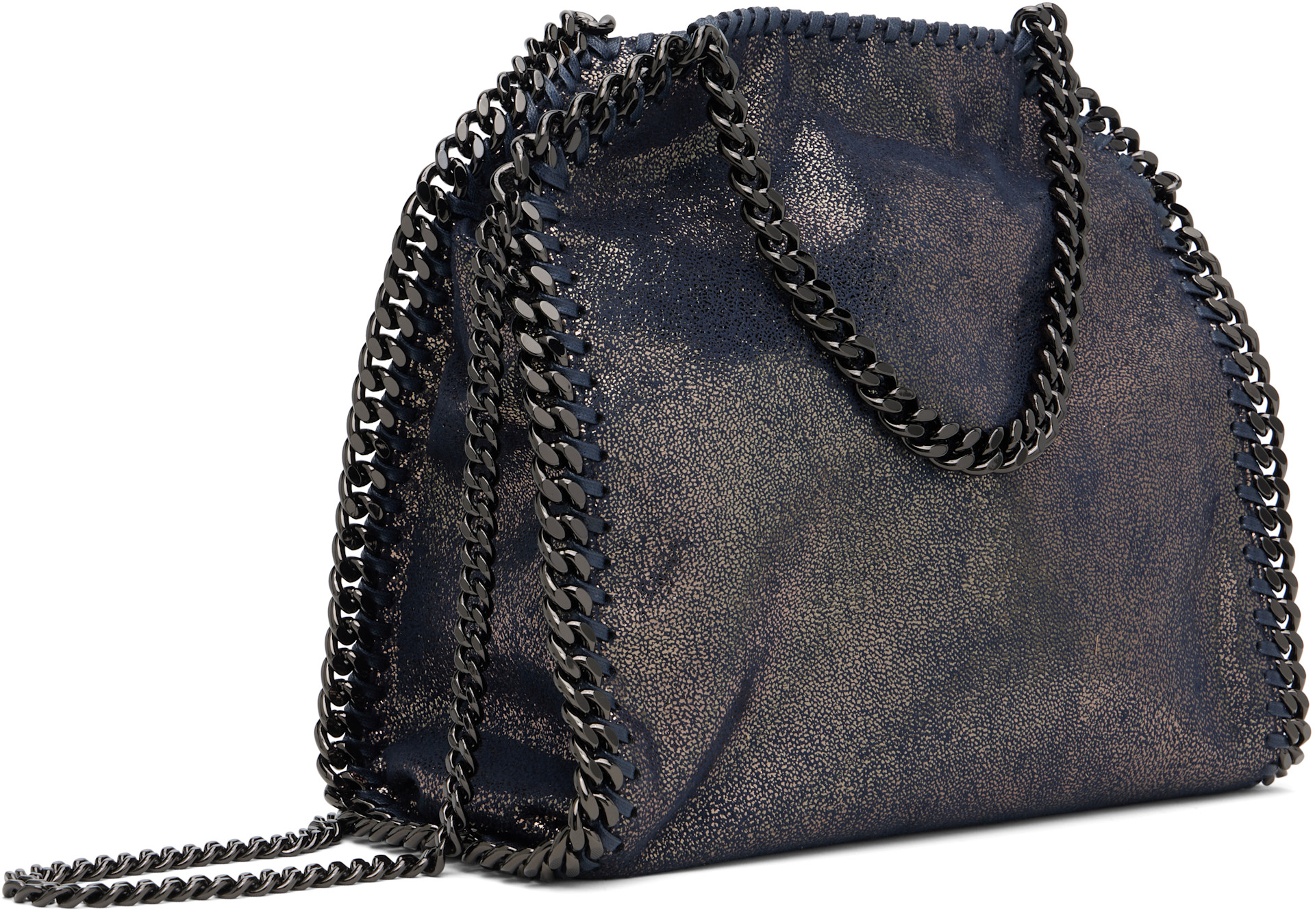Stella McCartney: ネイビー ミニ Falabella トートバッグ | SSENSE 日本