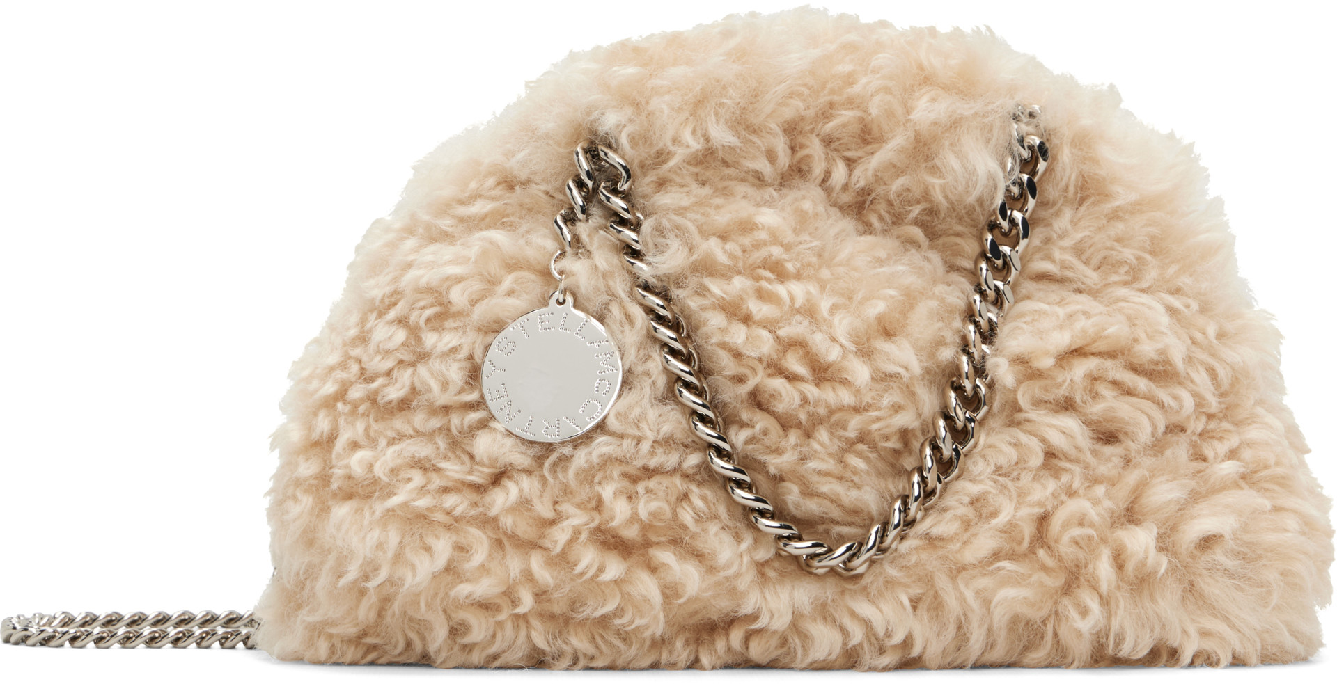 Stella McCartney - ベージュ ミニ Falabella ドローストリング バッグ