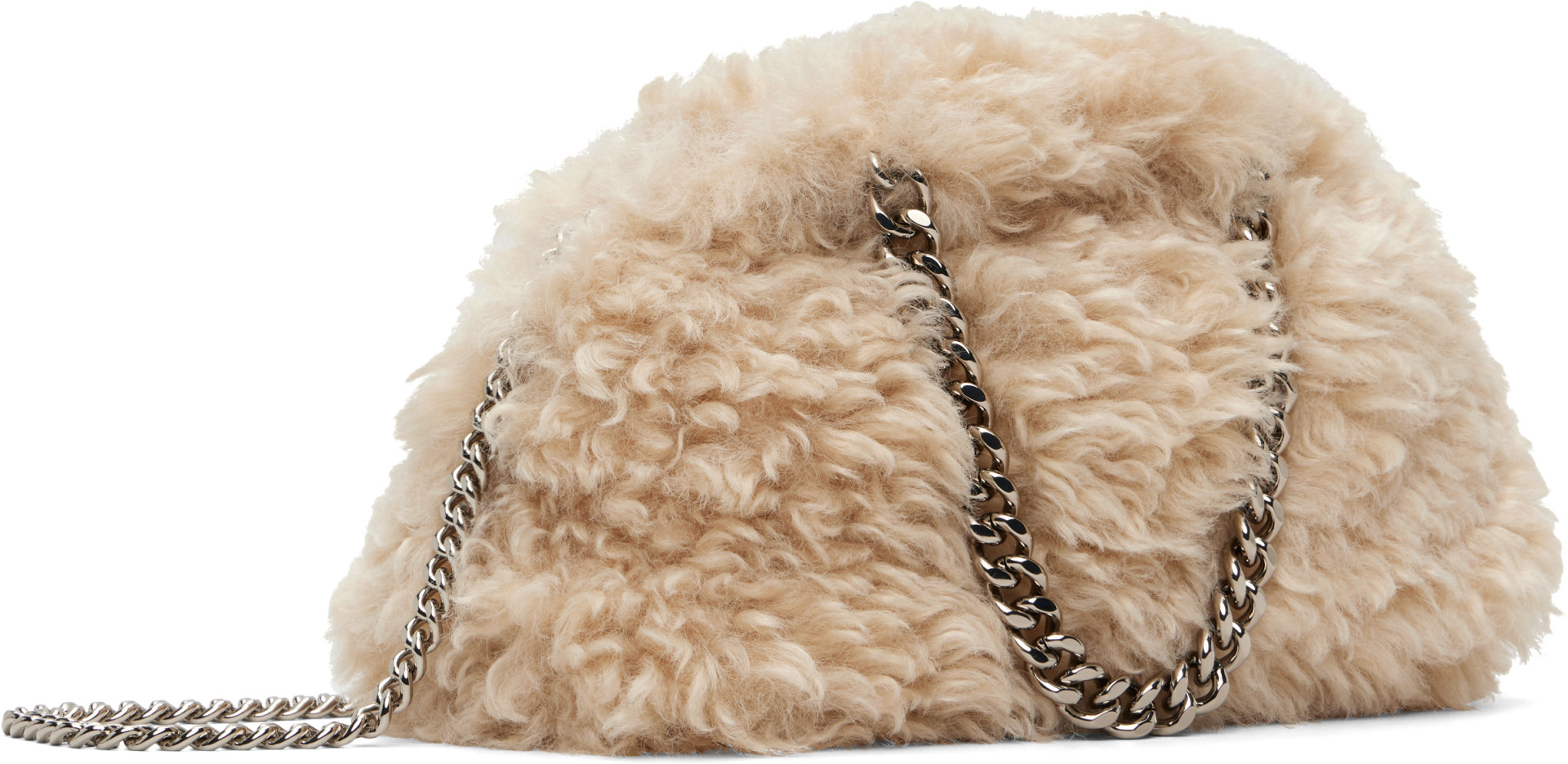 Stella McCartney - ベージュ ミニ Falabella ドローストリング バッグ