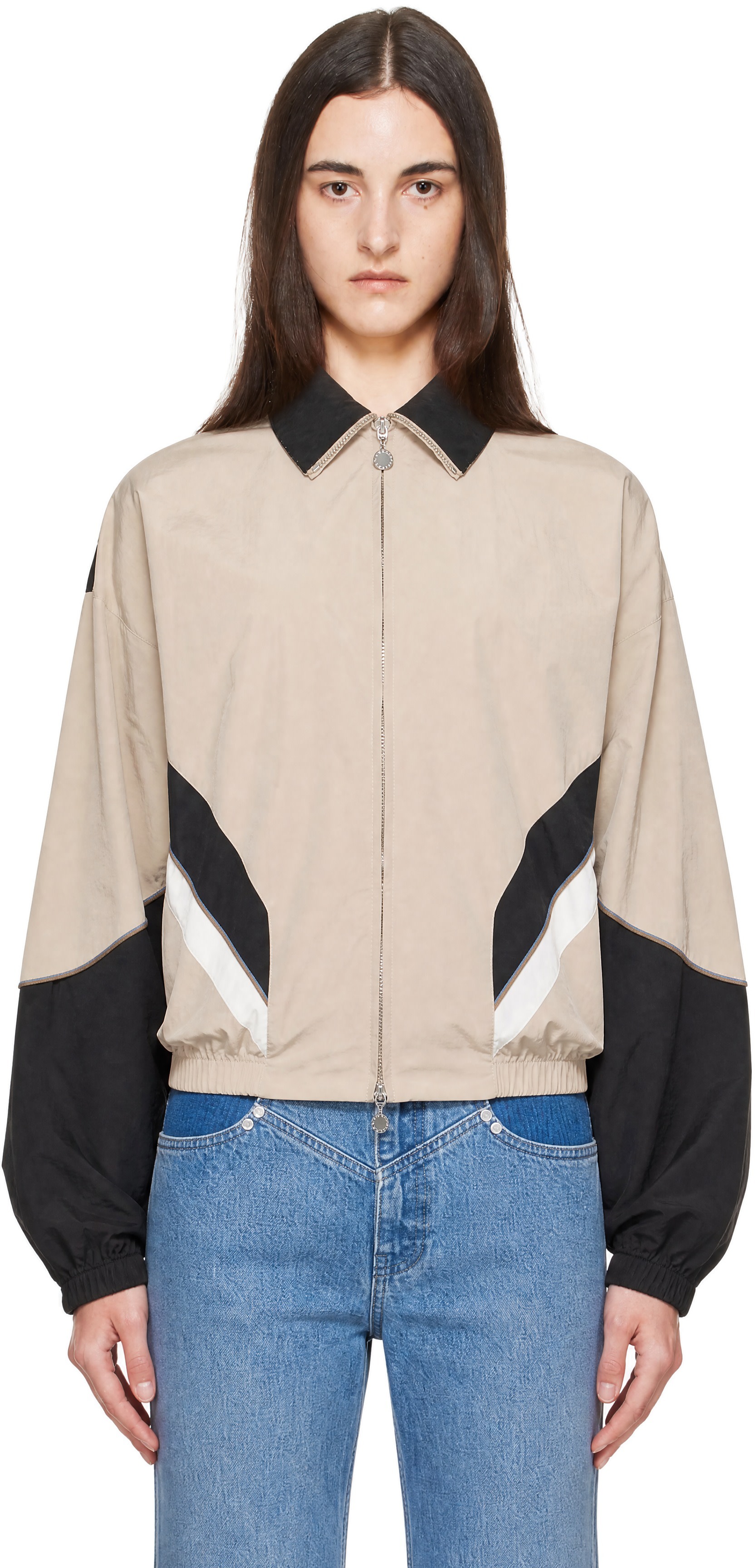 Stella McCartney - 米色 ECONYL Shell 夹克