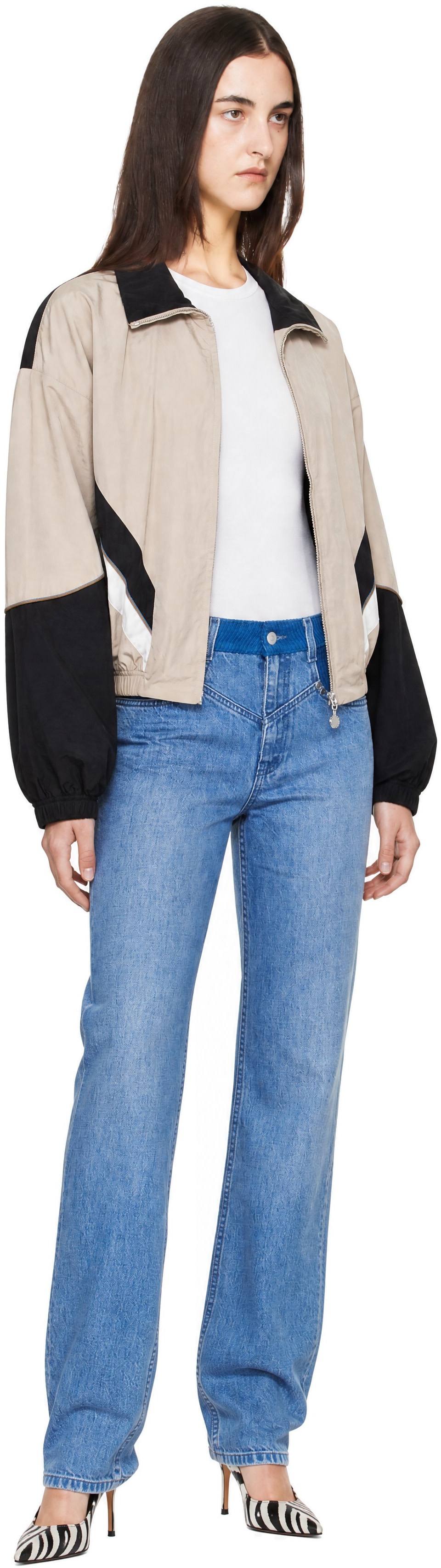 Stella McCartney - 米色 ECONYL Shell 夹克