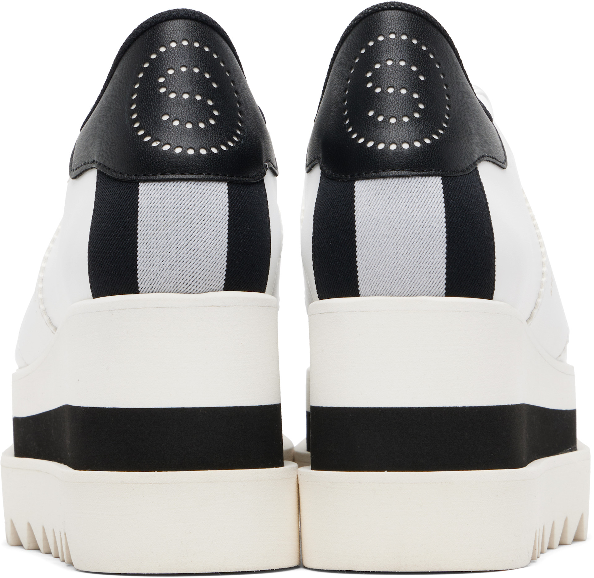 Stella McCartney: White Sneak-Elyse Platform Sneakers | SSENSE