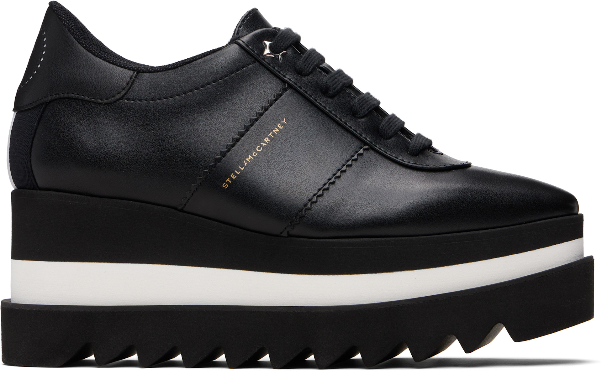 Stella McCartney - Baskets Sneak-Elyse noires à plateforme