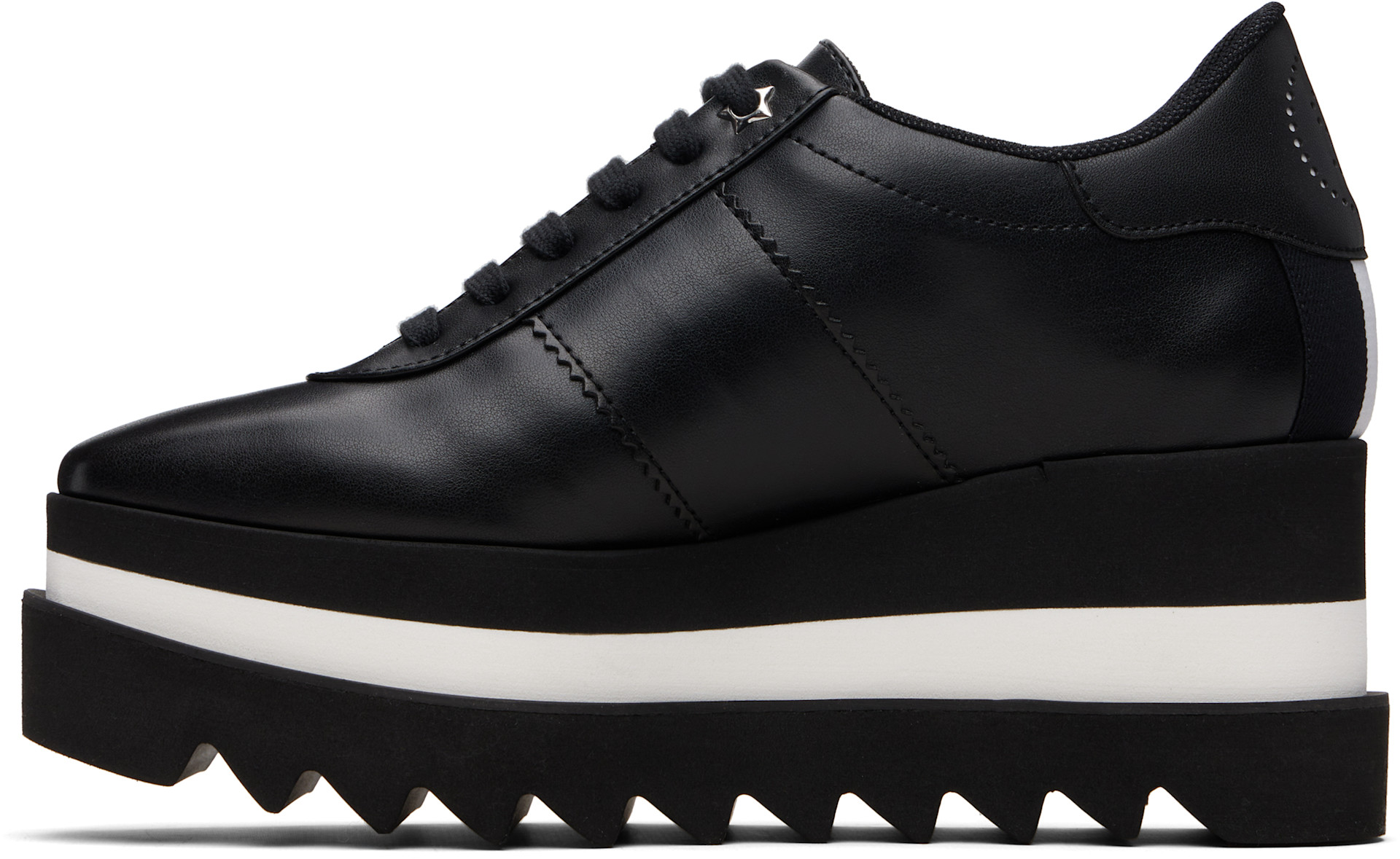 Stella McCartney - Baskets Sneak-Elyse noires à plateforme