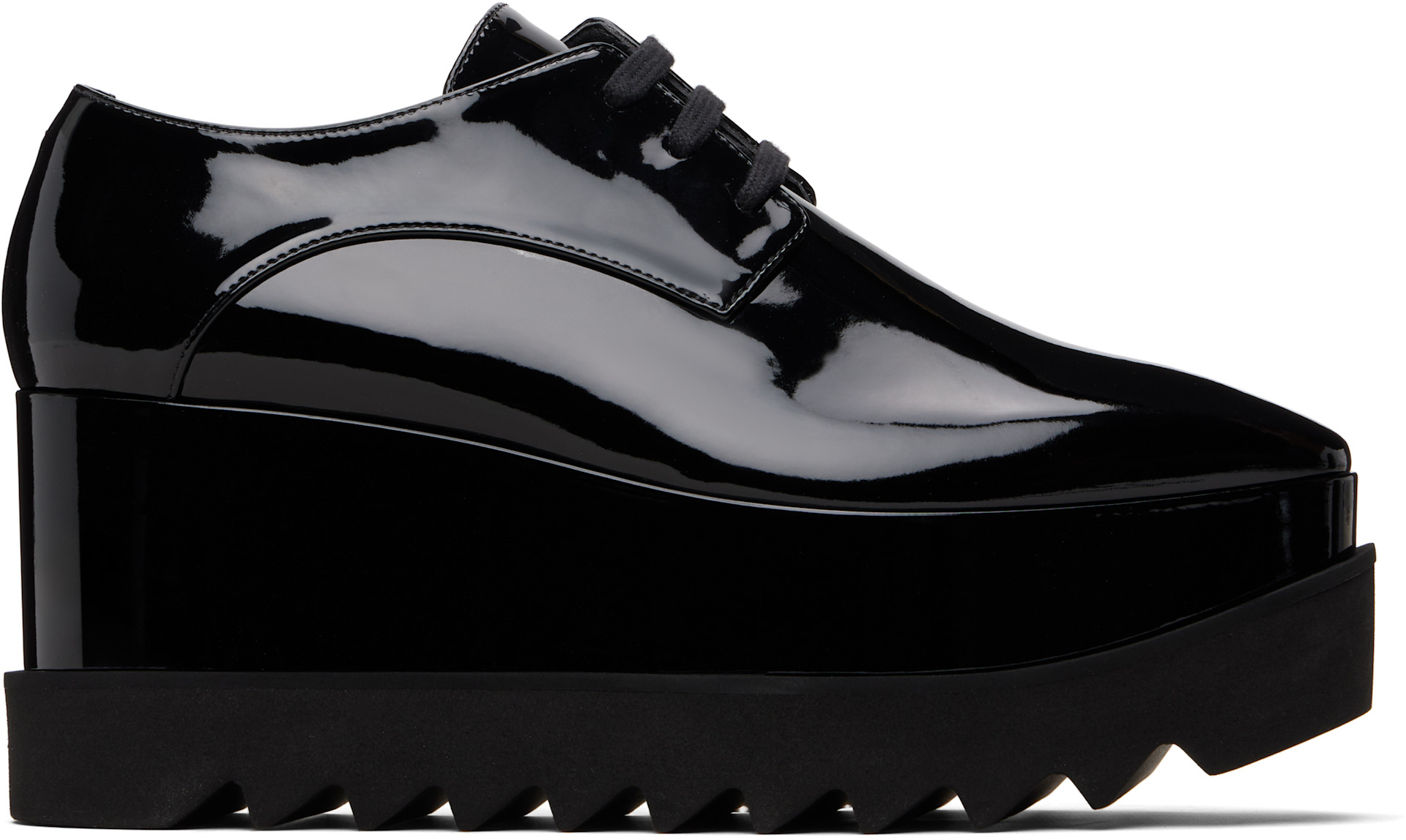 Stella McCartney - Derbys noirs à semelle Elyse et à plateforme édition limitée