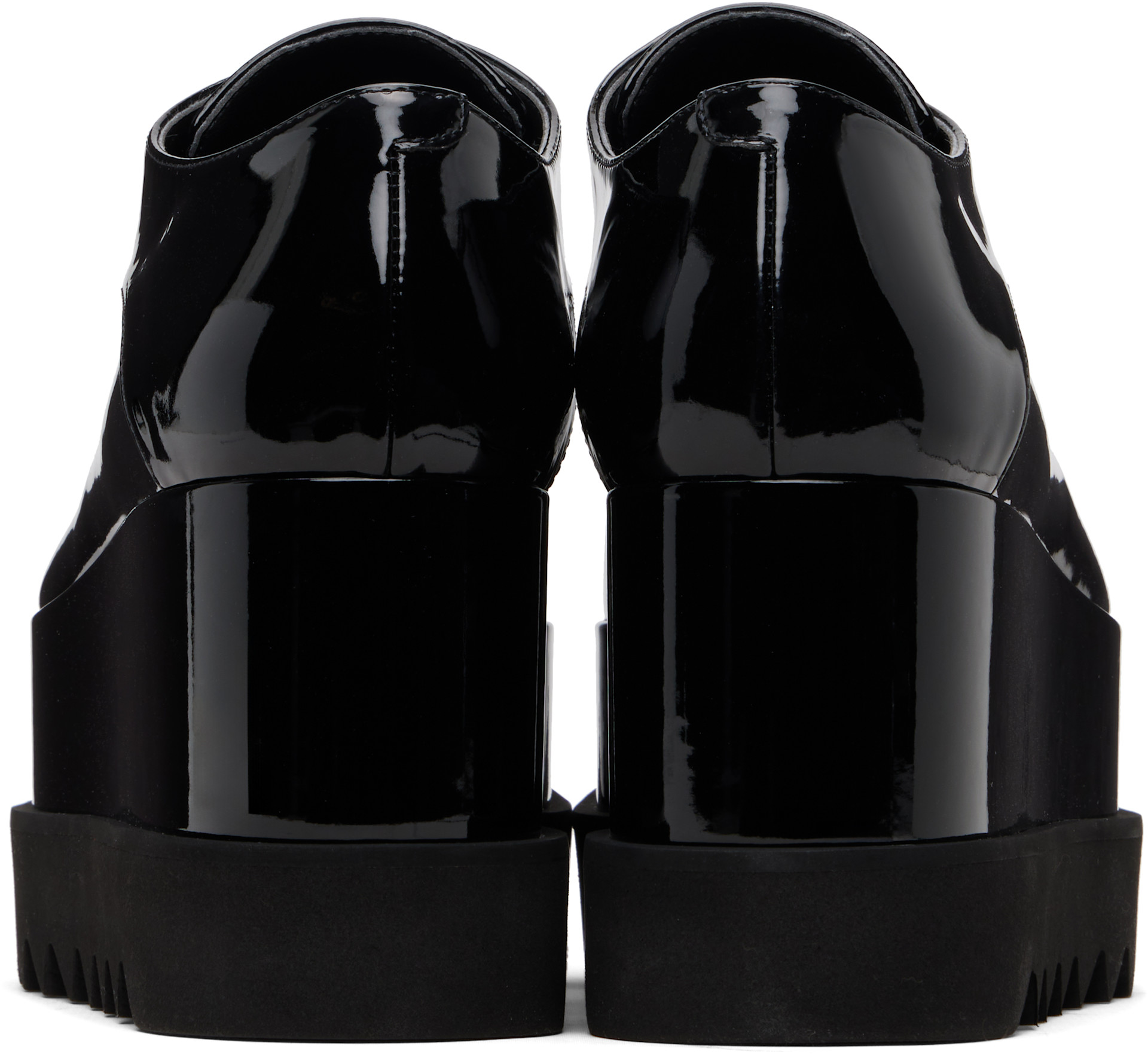 Stella McCartney - Derbys noirs à semelle Elyse et à plateforme édition limitée