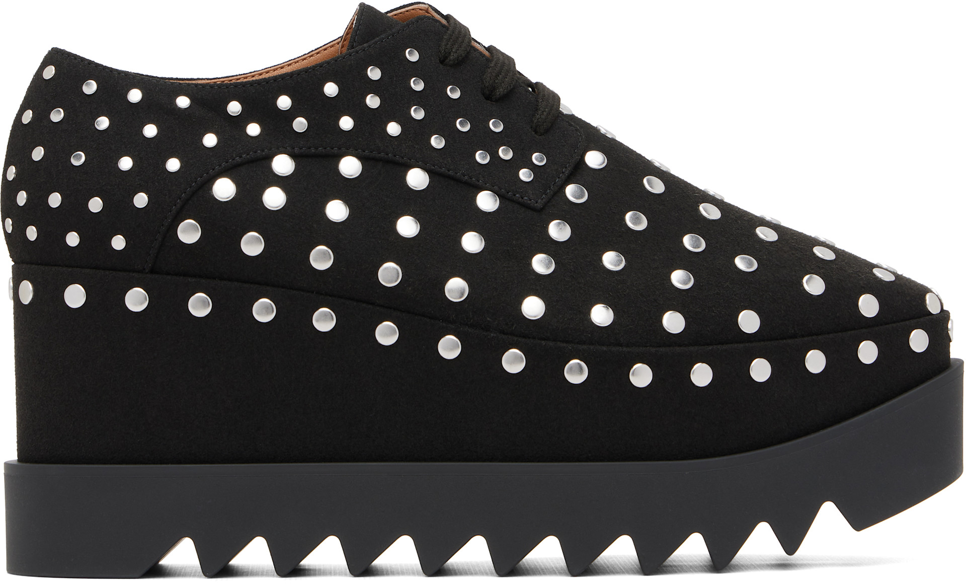 Stella McCartney - Black Elyse Studded Platform Derbys
