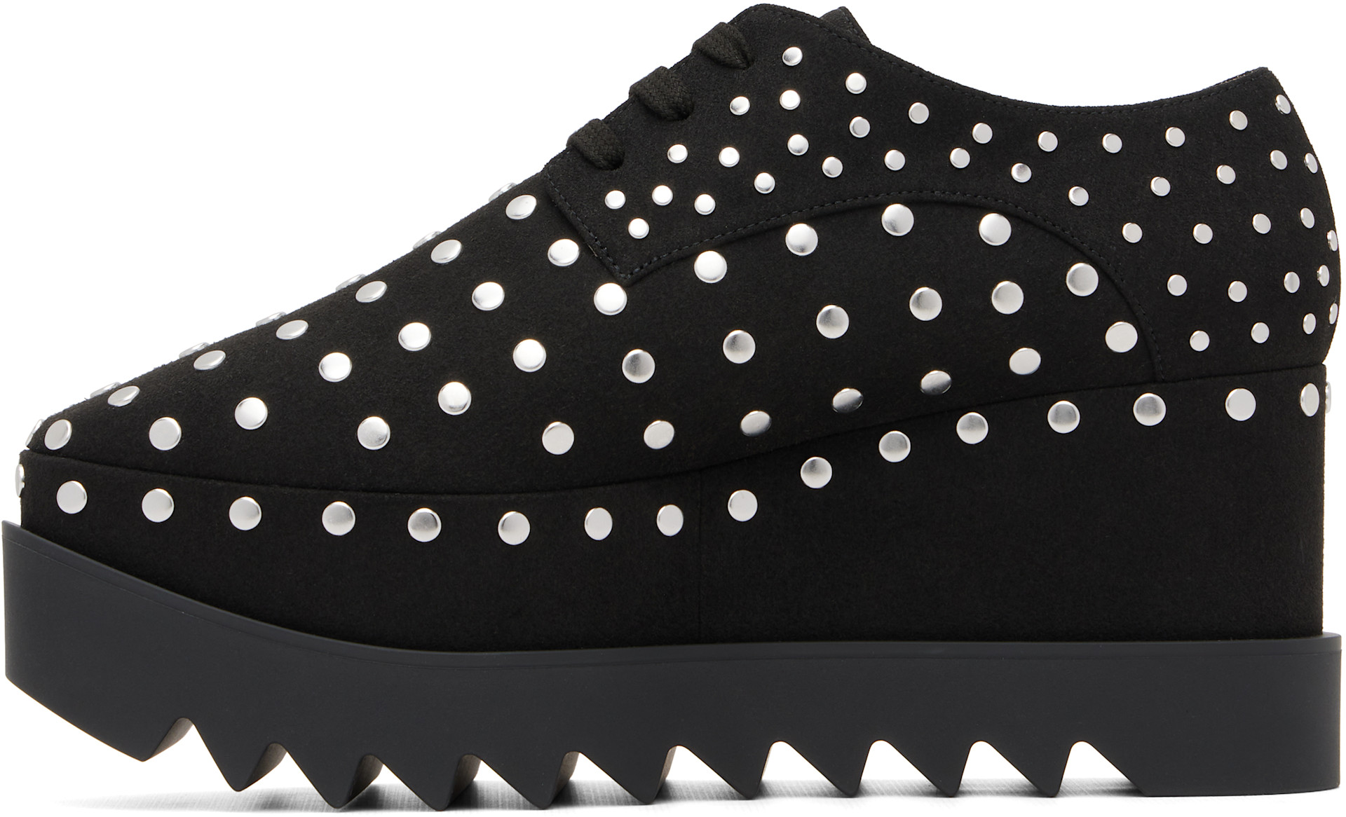 Stella McCartney - Black Elyse Studded Platform Derbys