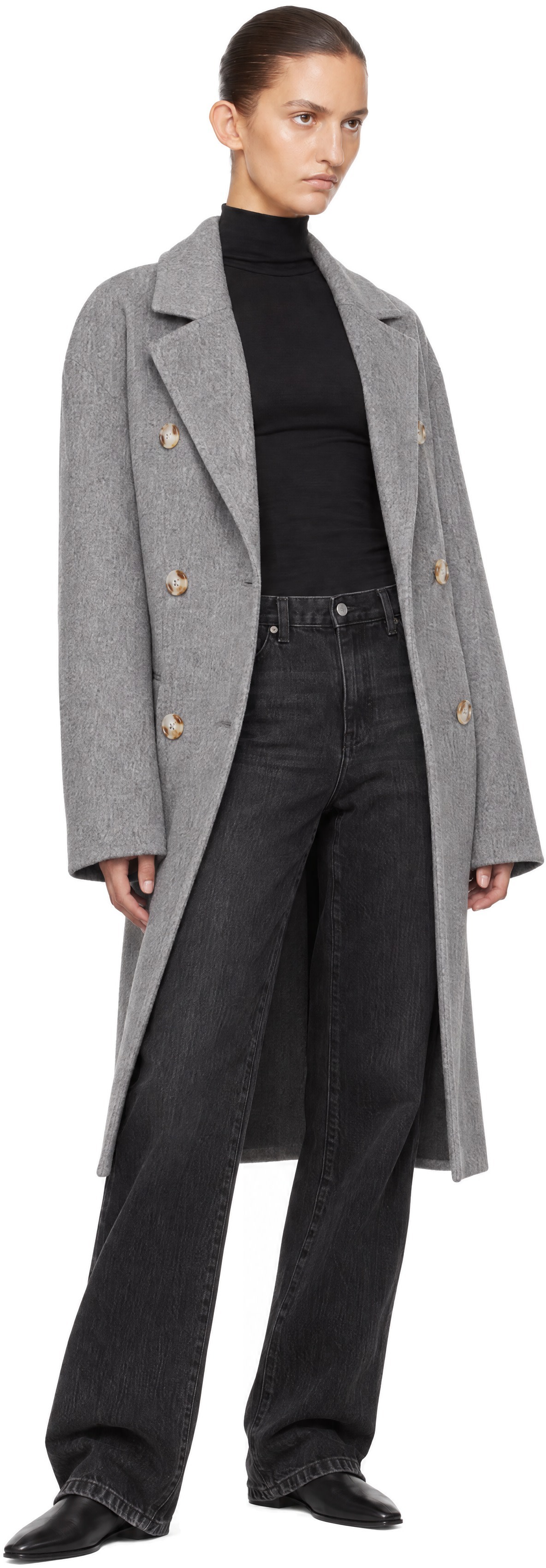 Loulou de Saison: Gray Irvin Long Wool Coat | SSENSE