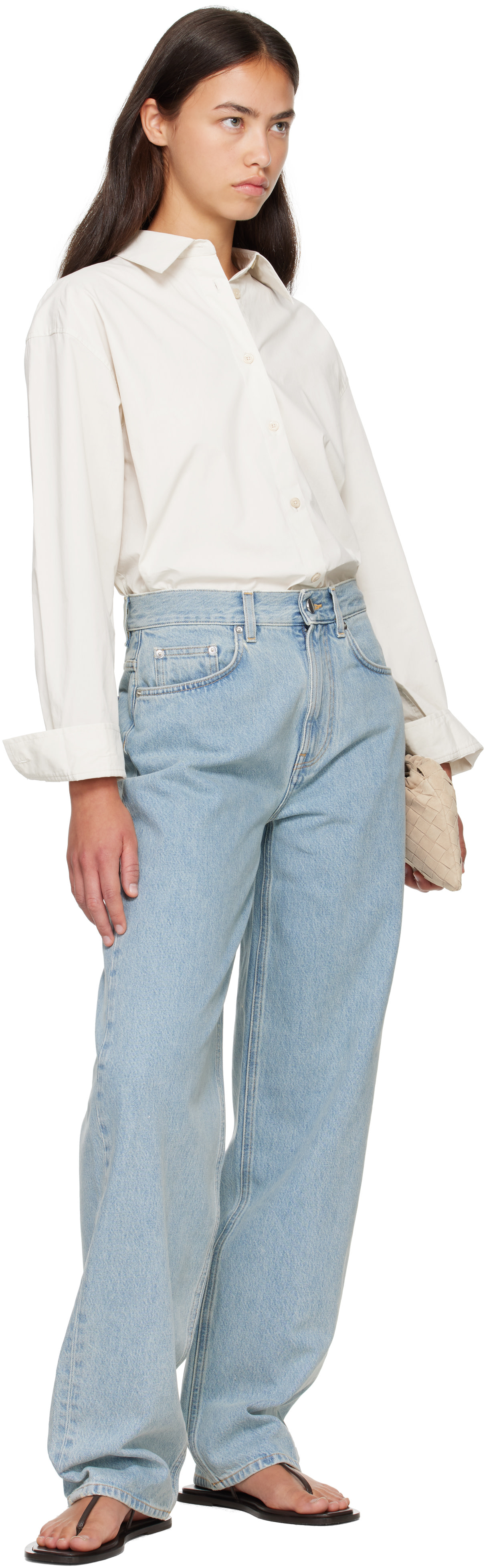 Loulou de Saison - Jean boyfriend SAMUR LDS bleu